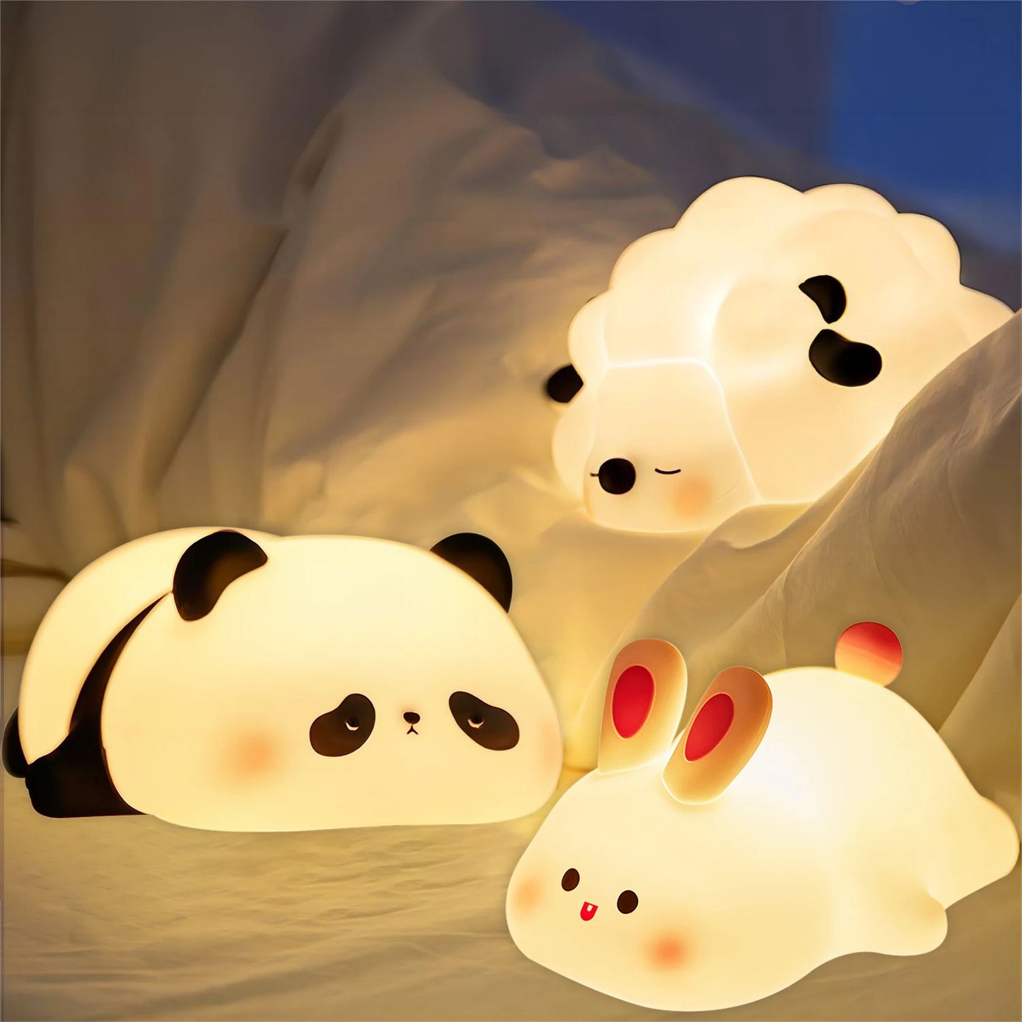Cute animal LED night light – USB rechargeable amazing gift
