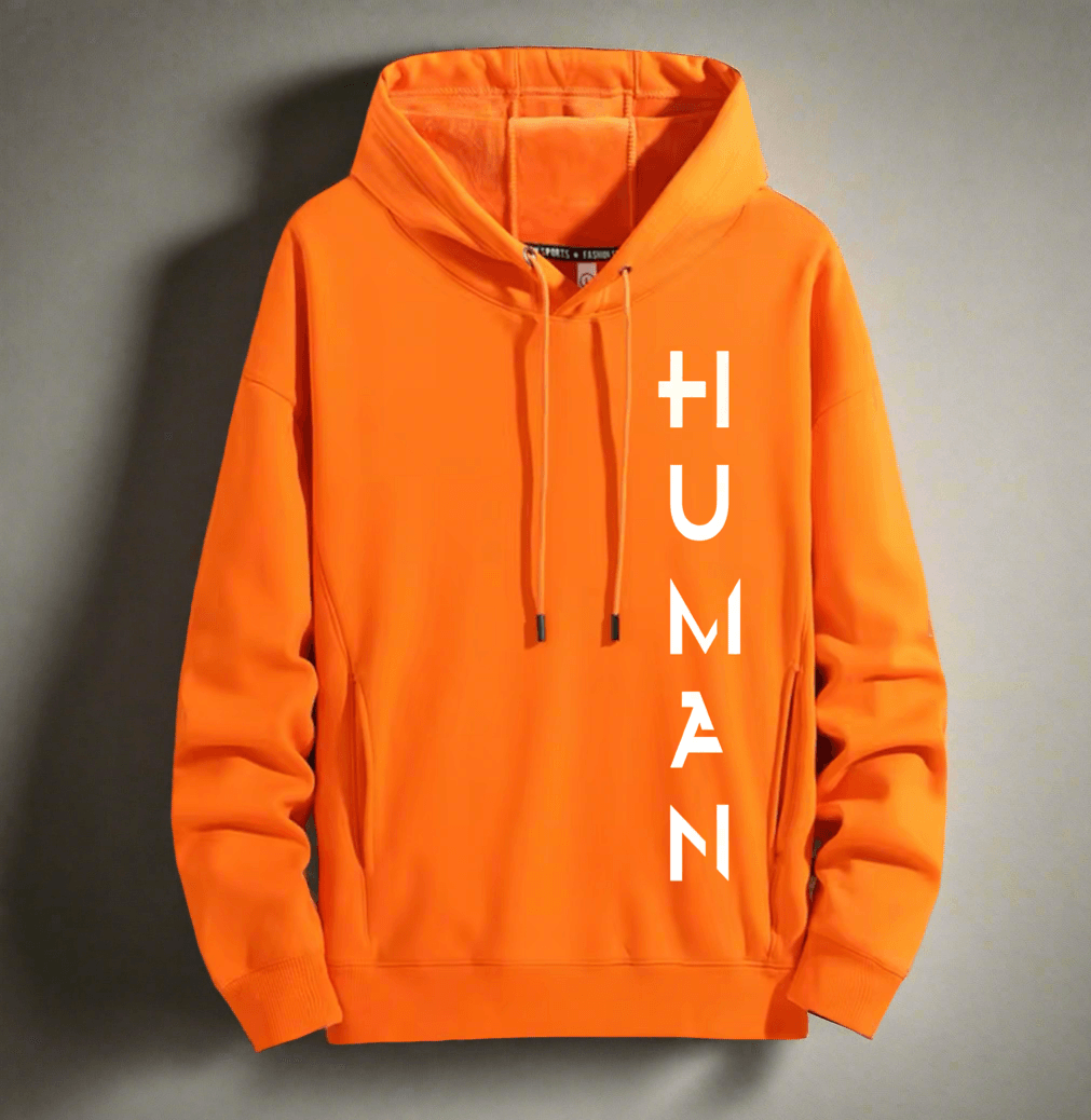 Human Art ,Winter plush hoodie warm and stylish for cold weather comfort - ARI