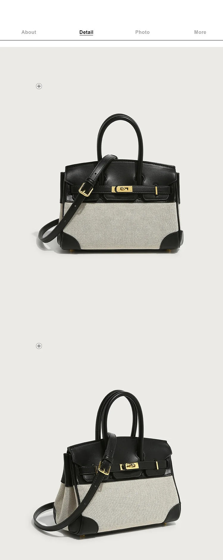 Luxury Linen Mini Platinum Bag – Elegant Handheld, Shoulder & Crossbody Women's Purse