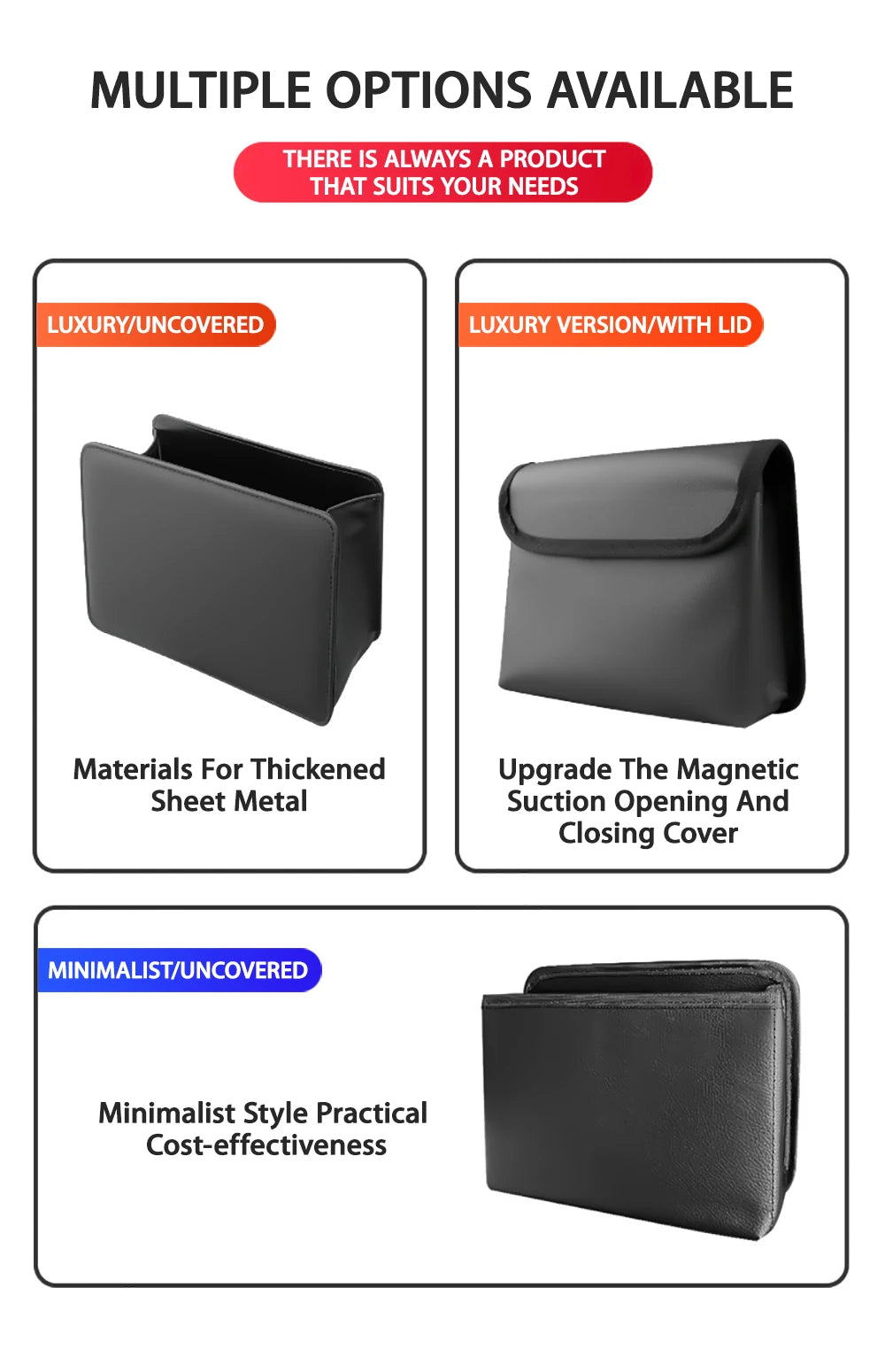 Car trash can Car door storage box foldable seat car Interior products