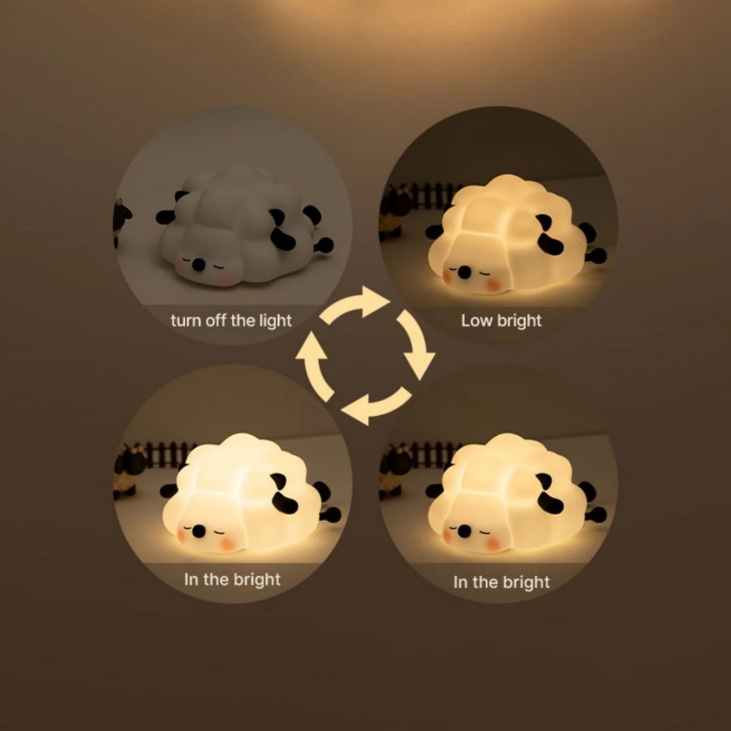 Cute animal LED night light – USB rechargeable amazing gift