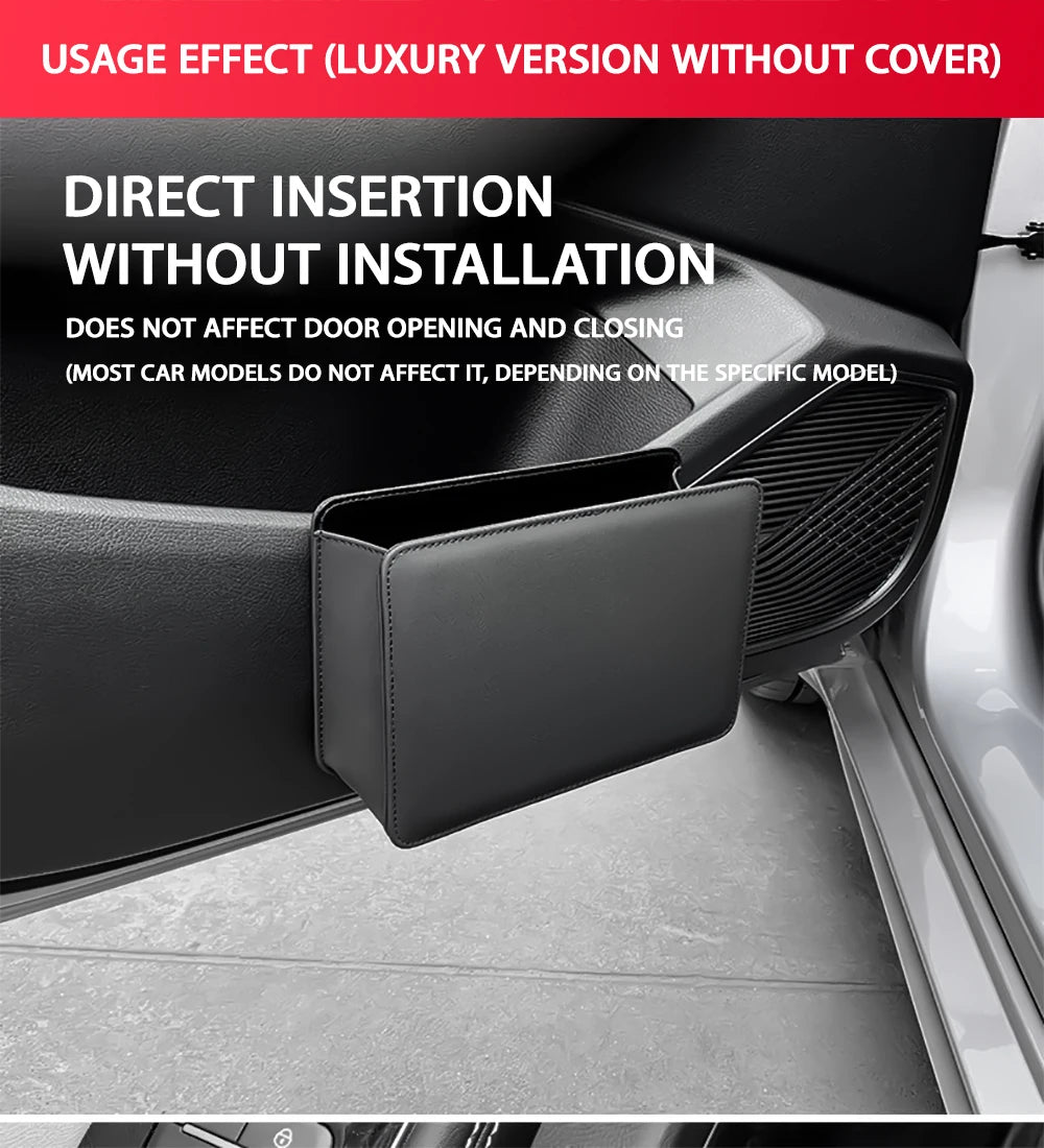 Car trash can Car door storage box foldable seat car Interior products