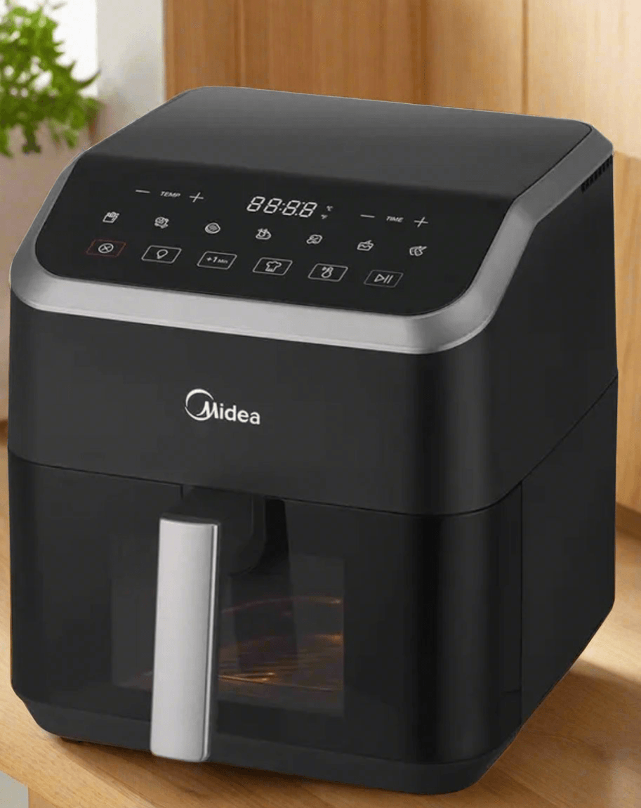 Hot air Fryer Large capacity, heats press technology, 90% Less Oil, Energy and Time Saving midea - ARI