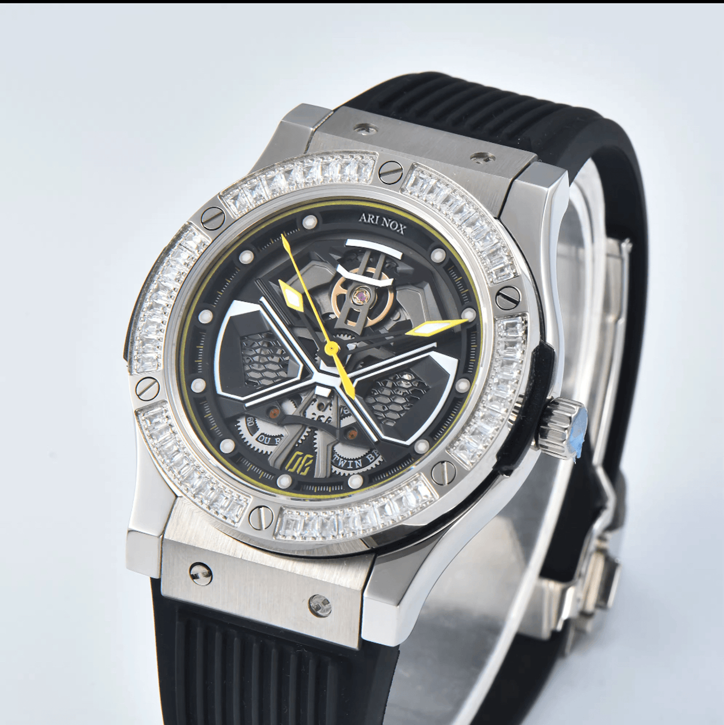 ARI NOX,Knight sapphire glass Stainless Steel mechanical watch - ARI