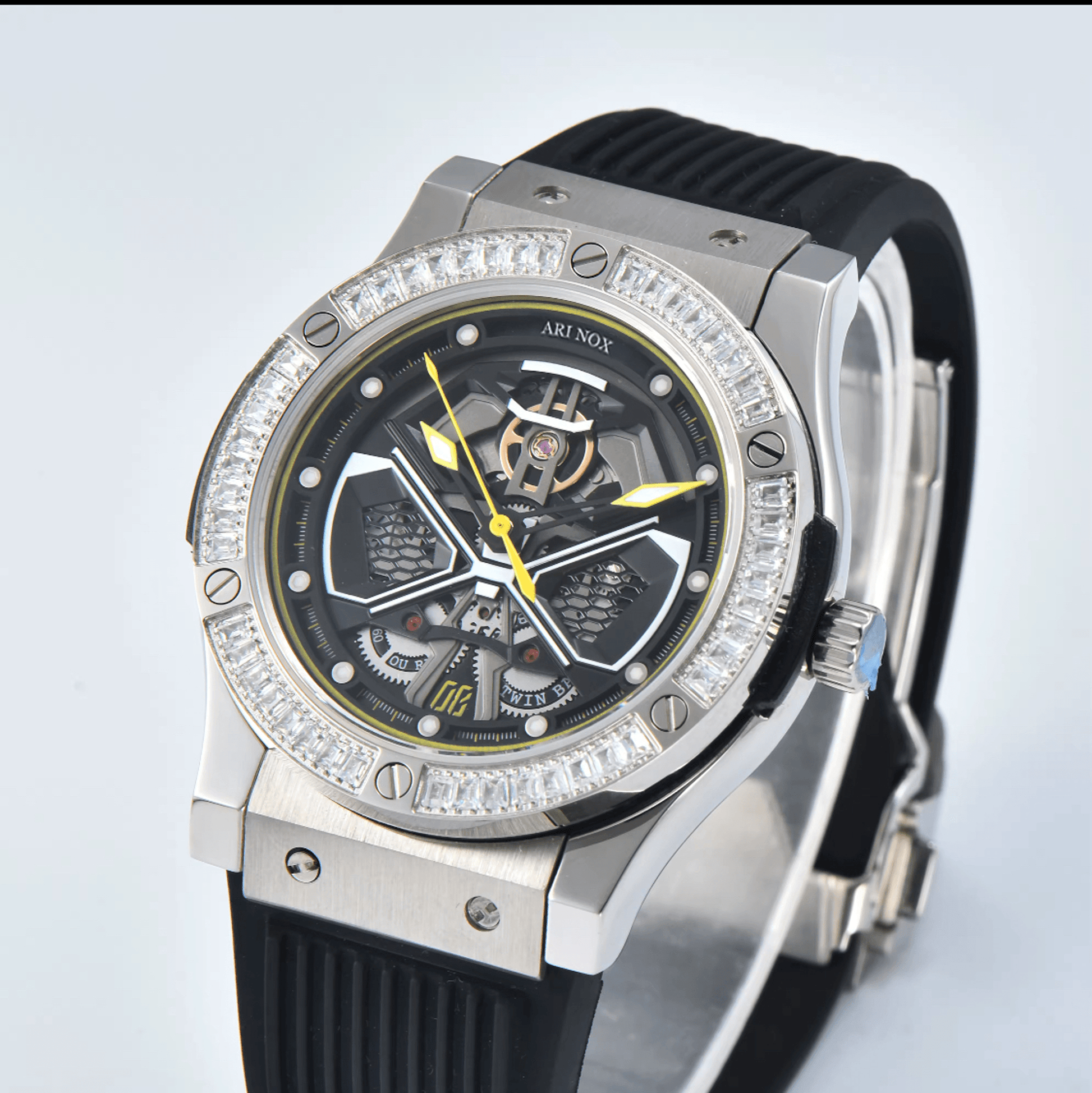 ARI NOX,Knight sapphire glass Stainless Steel mechanical watch - ARI