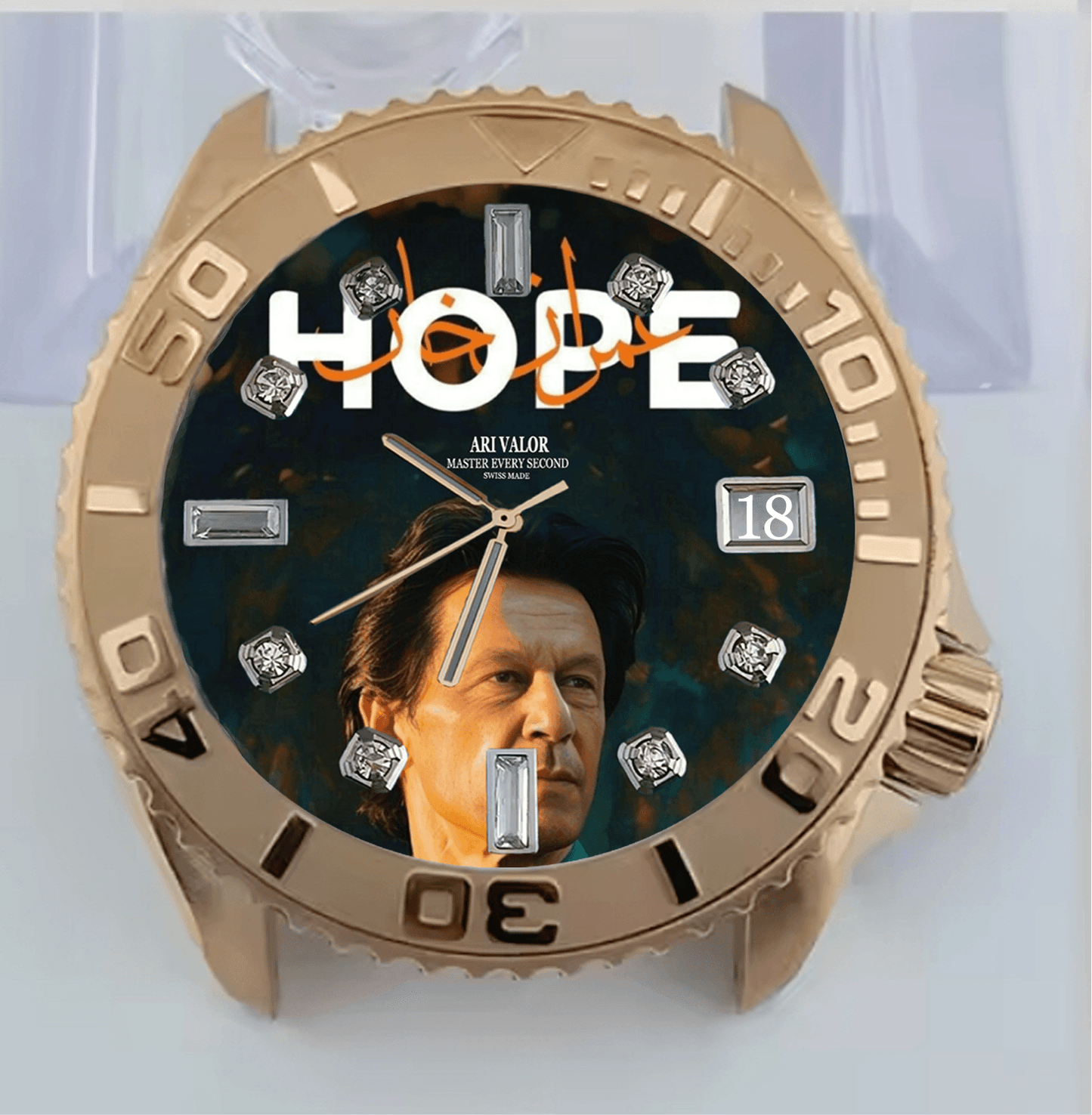 IMRAN KHAN,Valor watches stainless steel case - ARI
