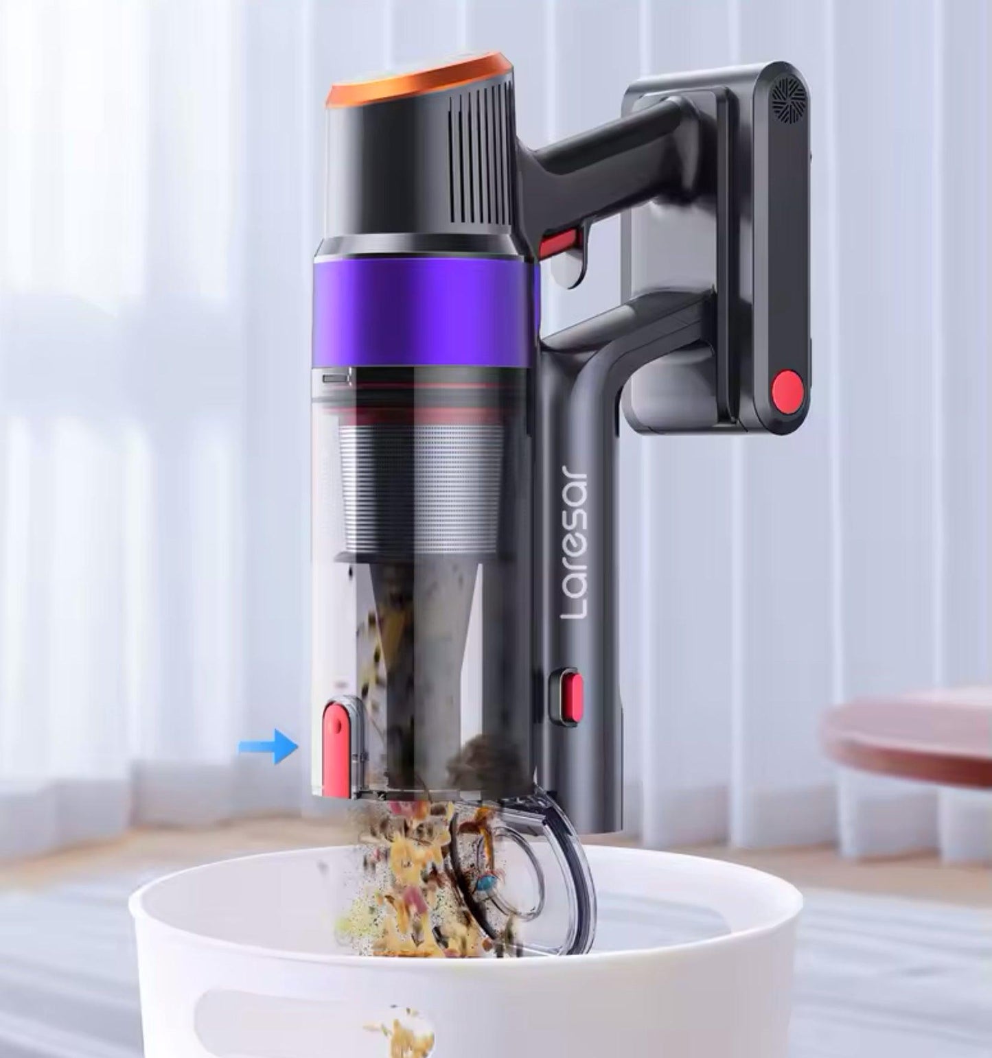 Wireless Vacuum Cleaner for Home Appliance 1.5L Dust Cup RemovableBatte - ARI