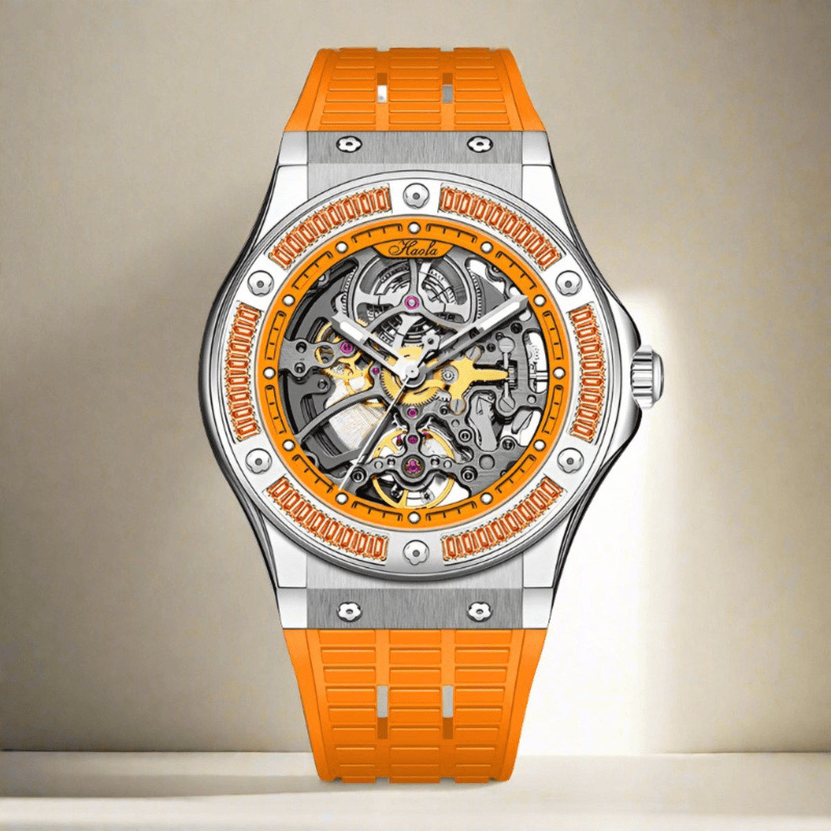 Haofa skeleton watch,Luxury automatic mechanical - ARI
