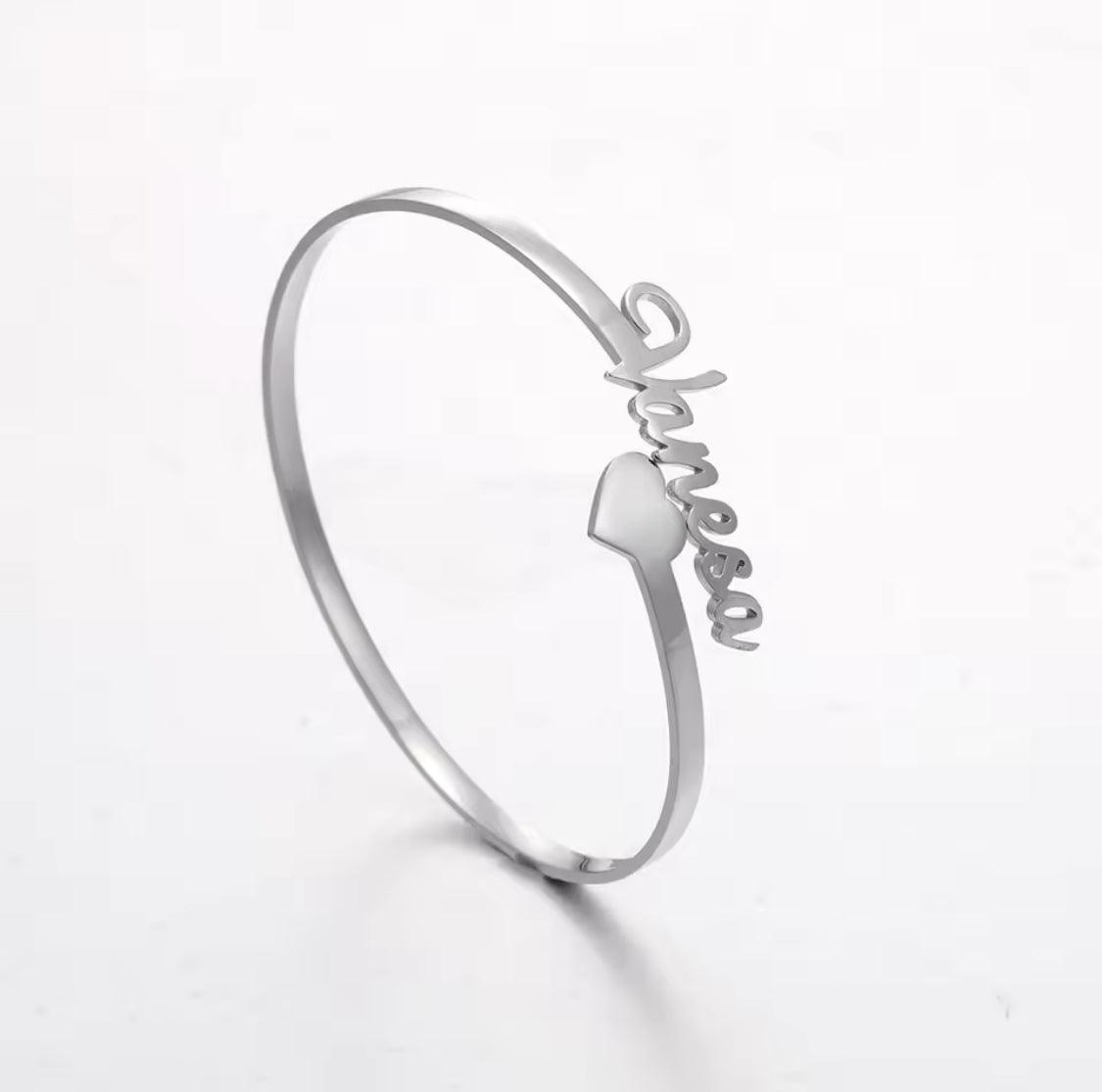 Fashion Custom Name Bracelet for Women Stainless Steel Personalized Bracelet Jewelry Bangle Femme Customized Gifts - ARI