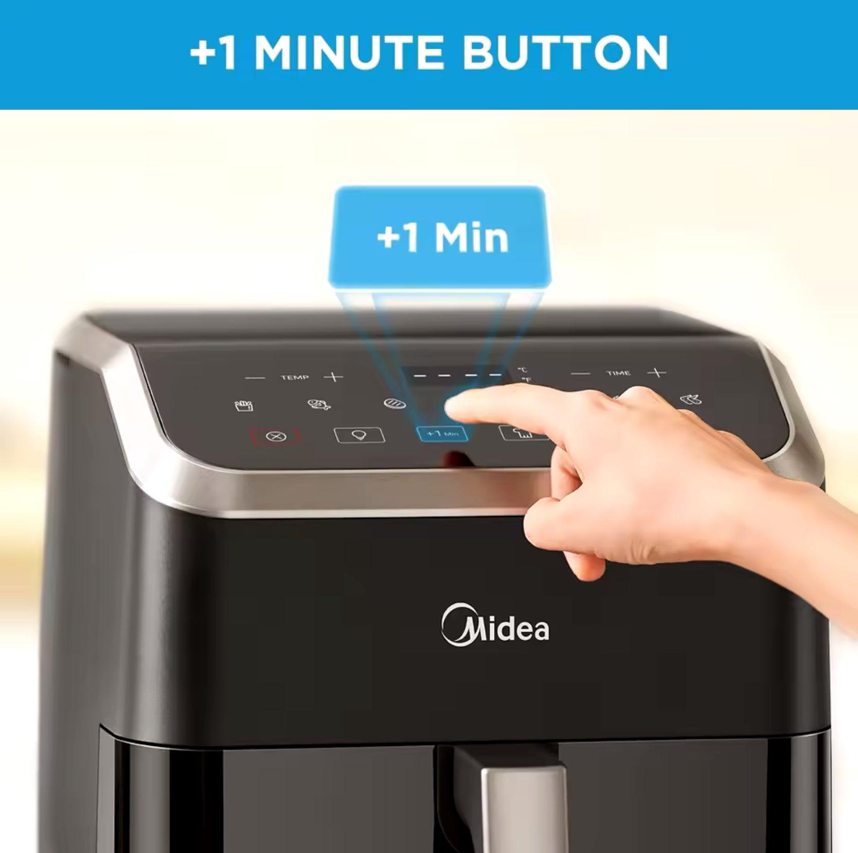 Hot air Fryer Large capacity, heats press technology, 90% Less Oil, Energy and Time Saving midea - ARI