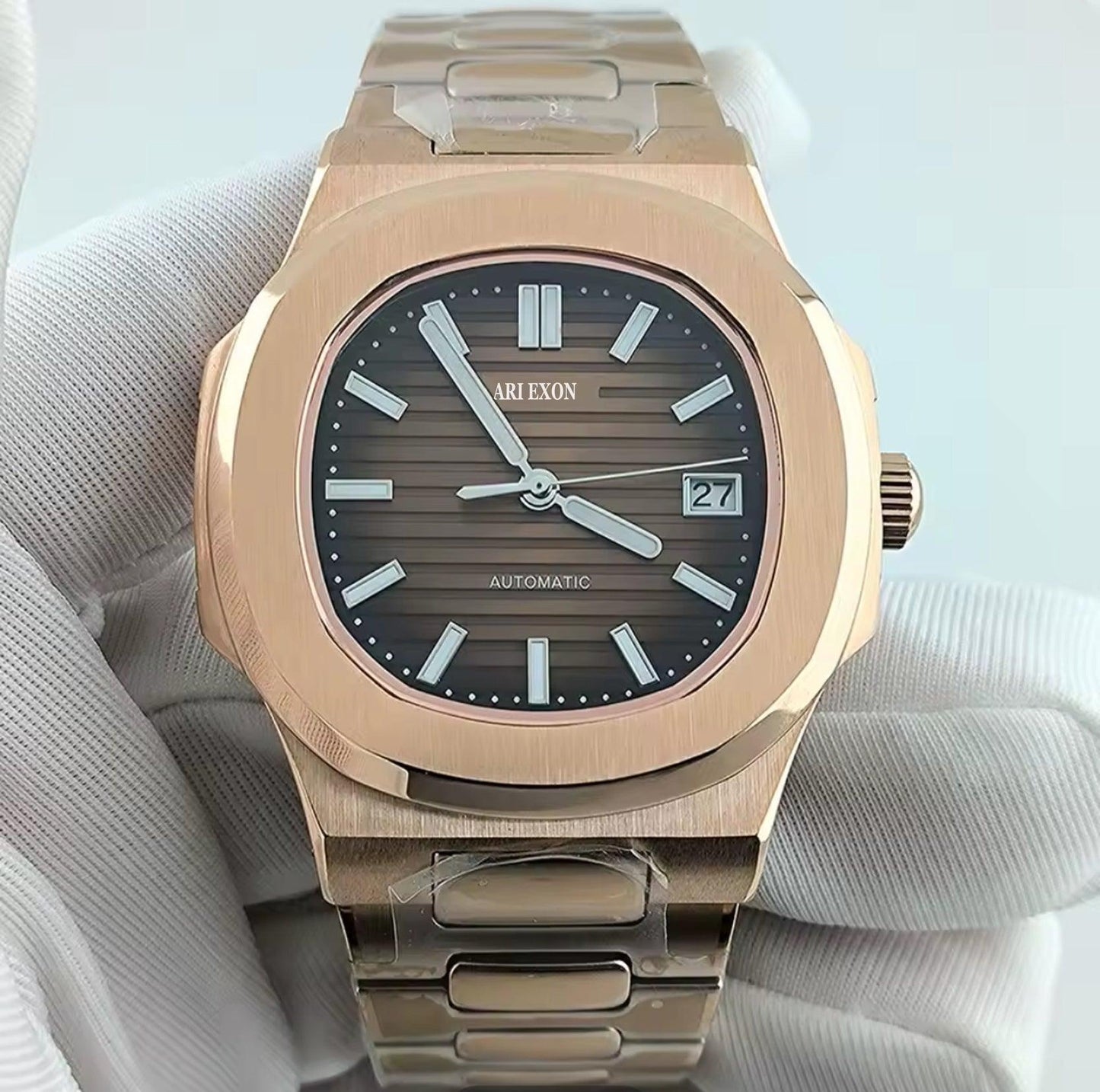 ARI EXON: timeless elegance stainless steel mechanical watch - ARI