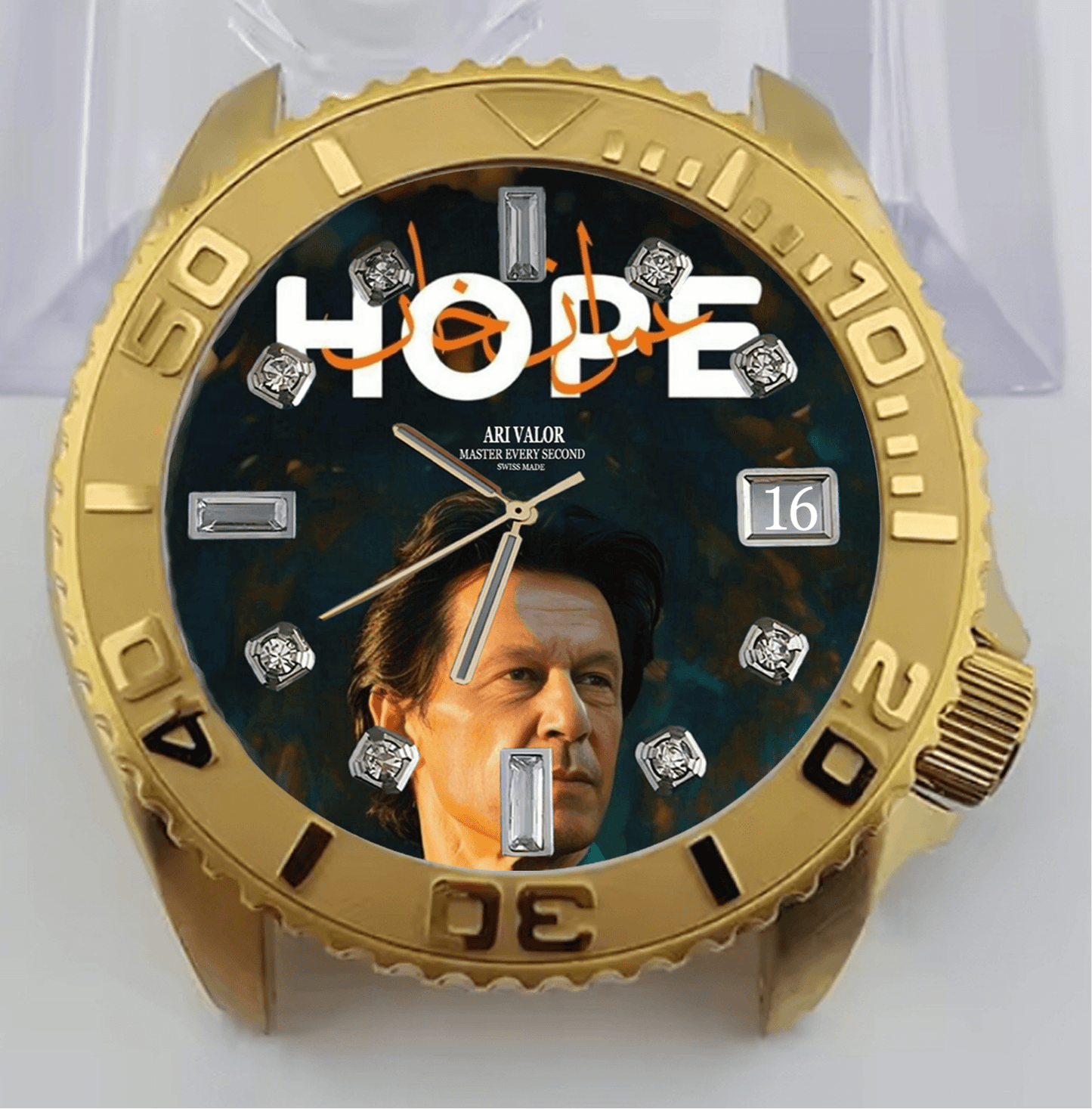 IMRAN KHAN,Valor watches stainless steel case - ARI