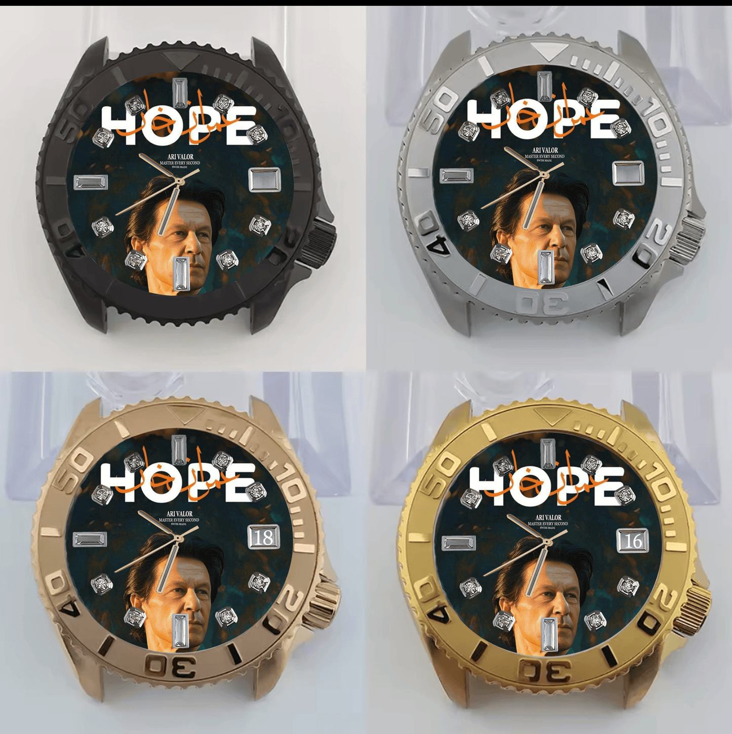 IMRAN KHAN,Valor watches stainless steel case - ARI