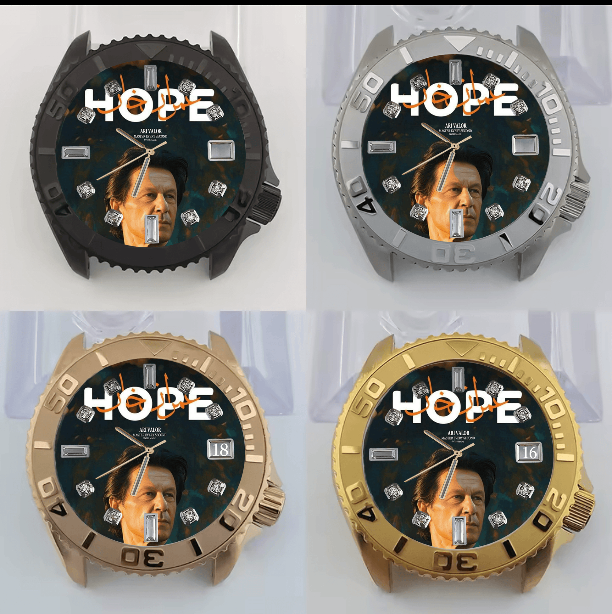 IMRAN KHAN,Valor watches stainless steel case - ARI