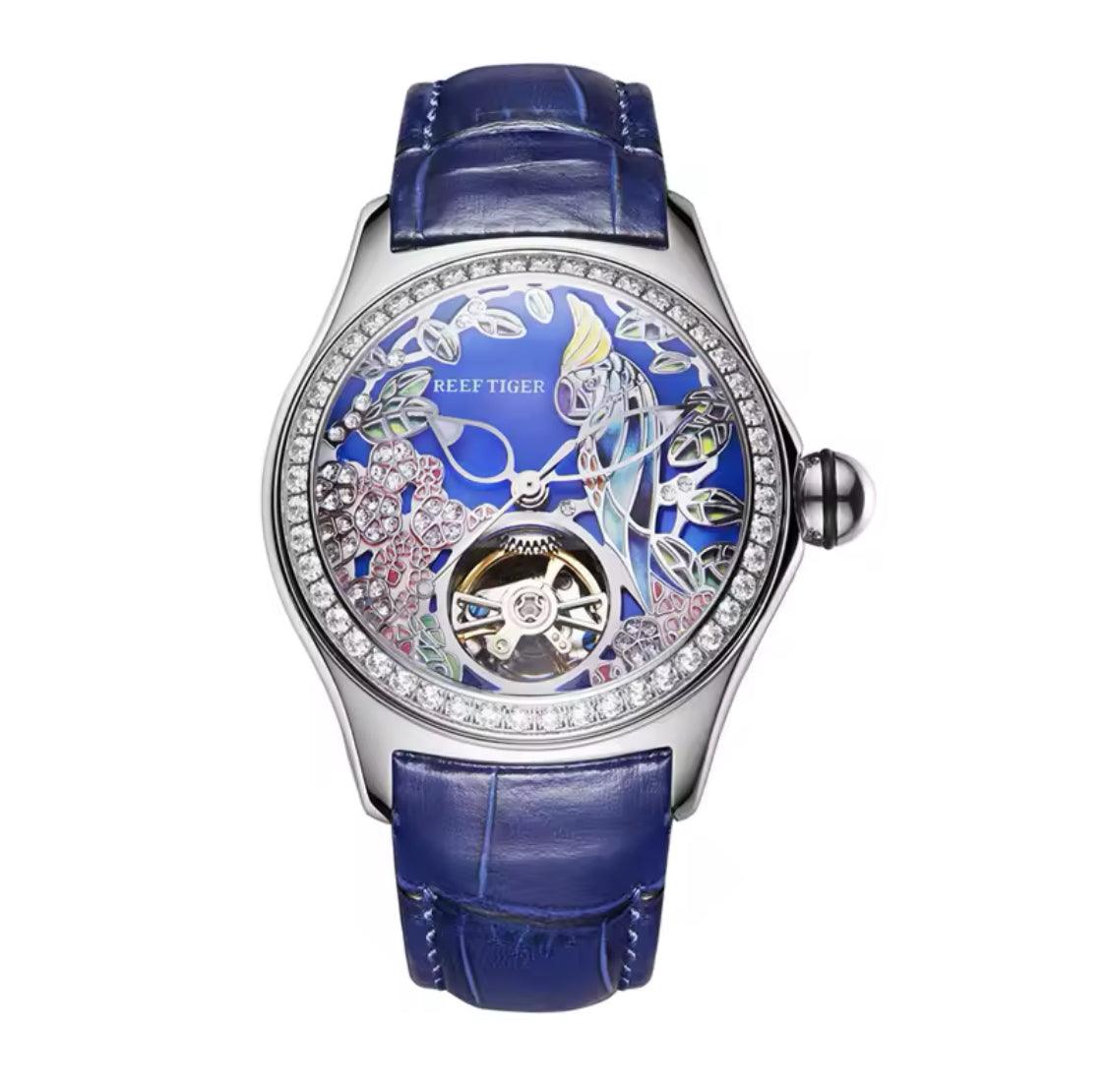 Women luxury fashion watch diamond automatic tourbillon - ARI