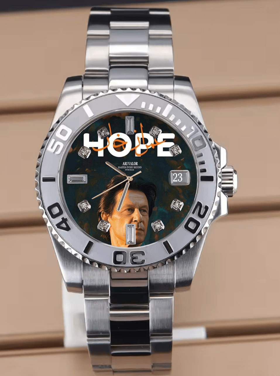 IMRAN KHAN,Valor watches stainless steel case - ARI