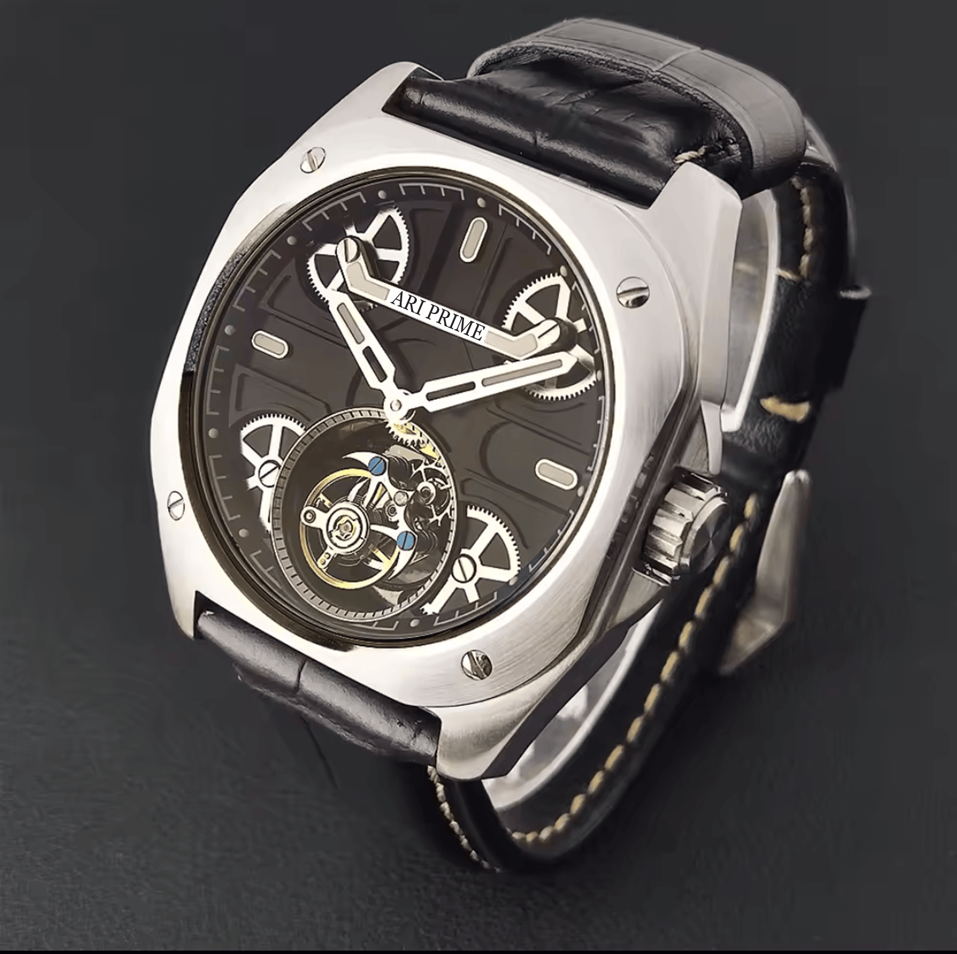 ARI PRIME Tourbillon watch mechanical movement Stainless steel - ARI