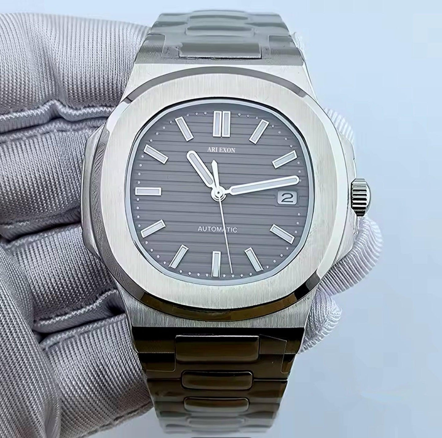 ARI EXON: timeless elegance stainless steel mechanical watch - ARI