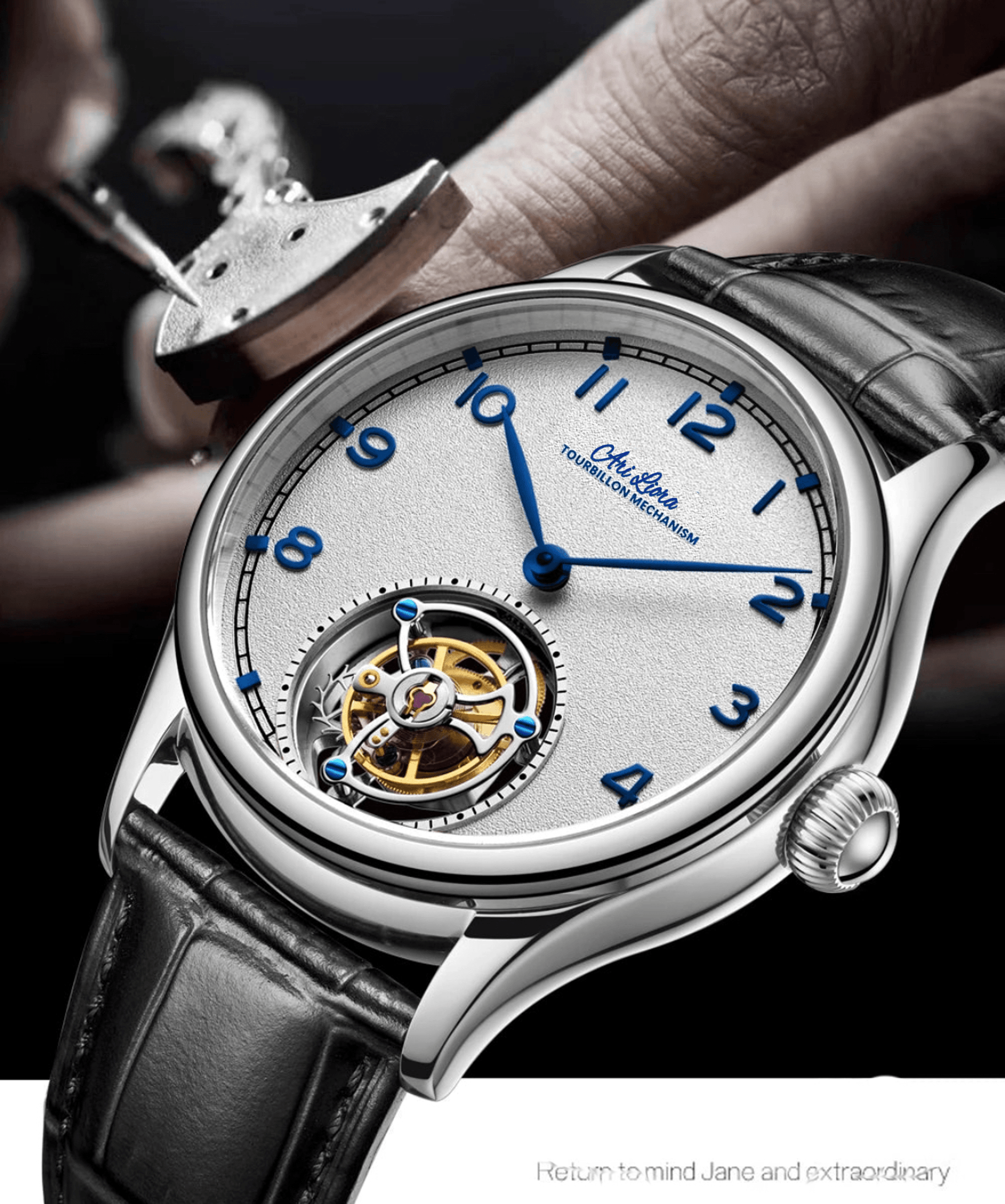 ARI LIORA,Luxury tourbillon movement timepiece mechanical watch - ARI