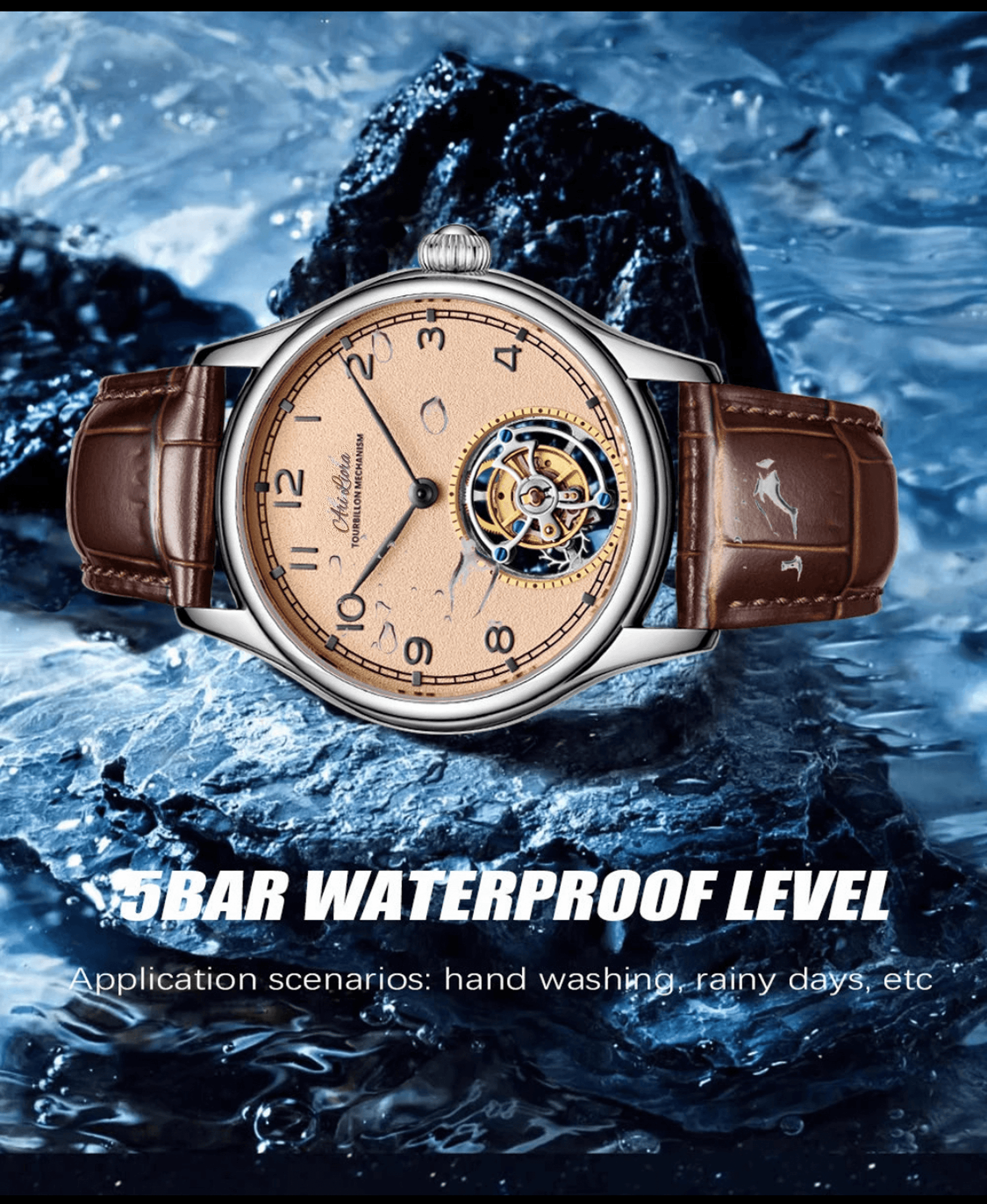 ARI LIORA,Luxury tourbillon movement timepiece mechanical watch - ARI