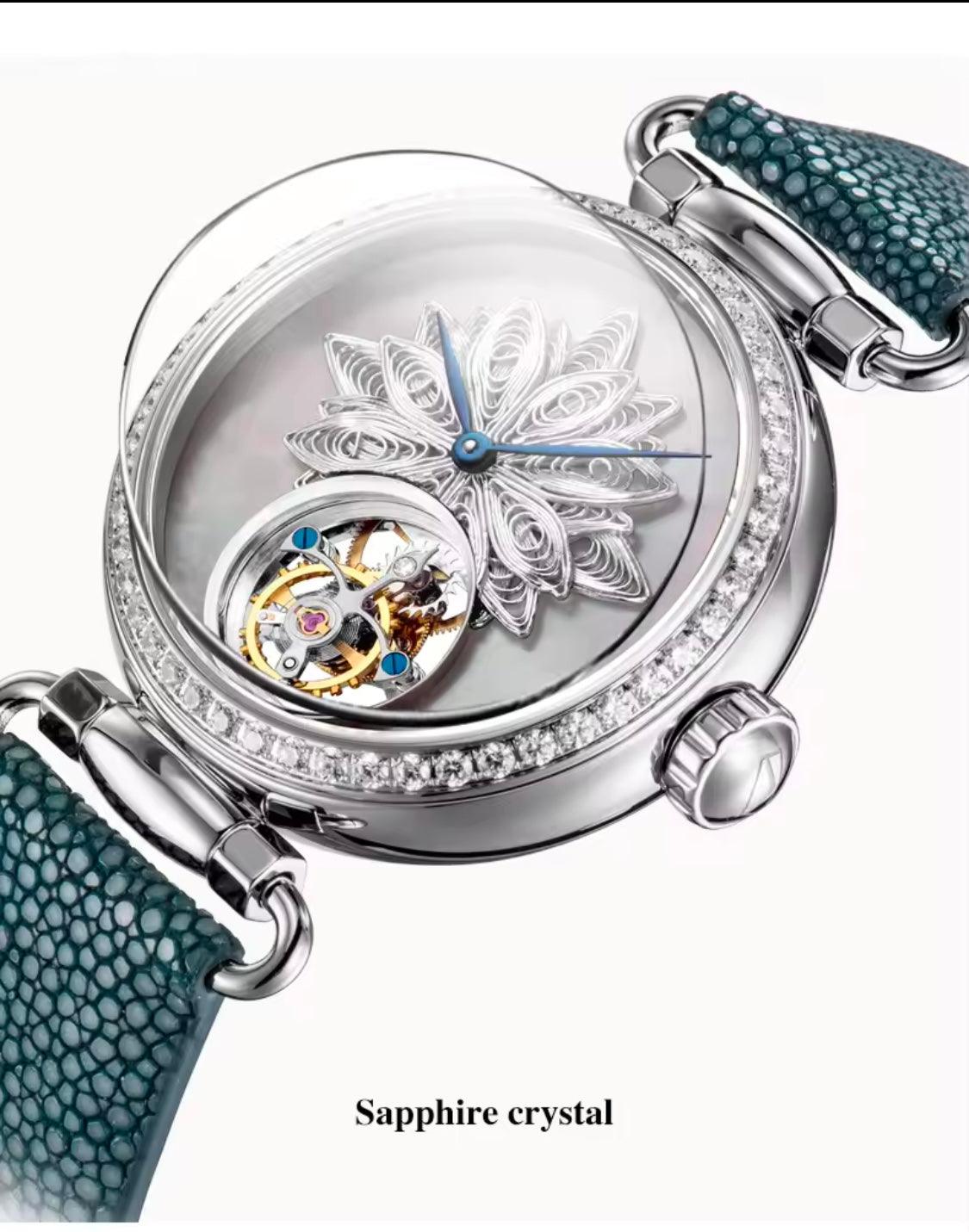 CLassic seagull Tourbillon mechanical luxury Vintage gift for women - ARI