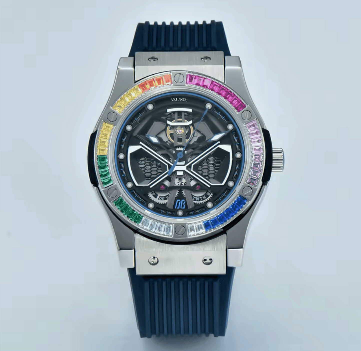 ARI NOX,Knight sapphire glass Stainless Steel mechanical watch - ARI