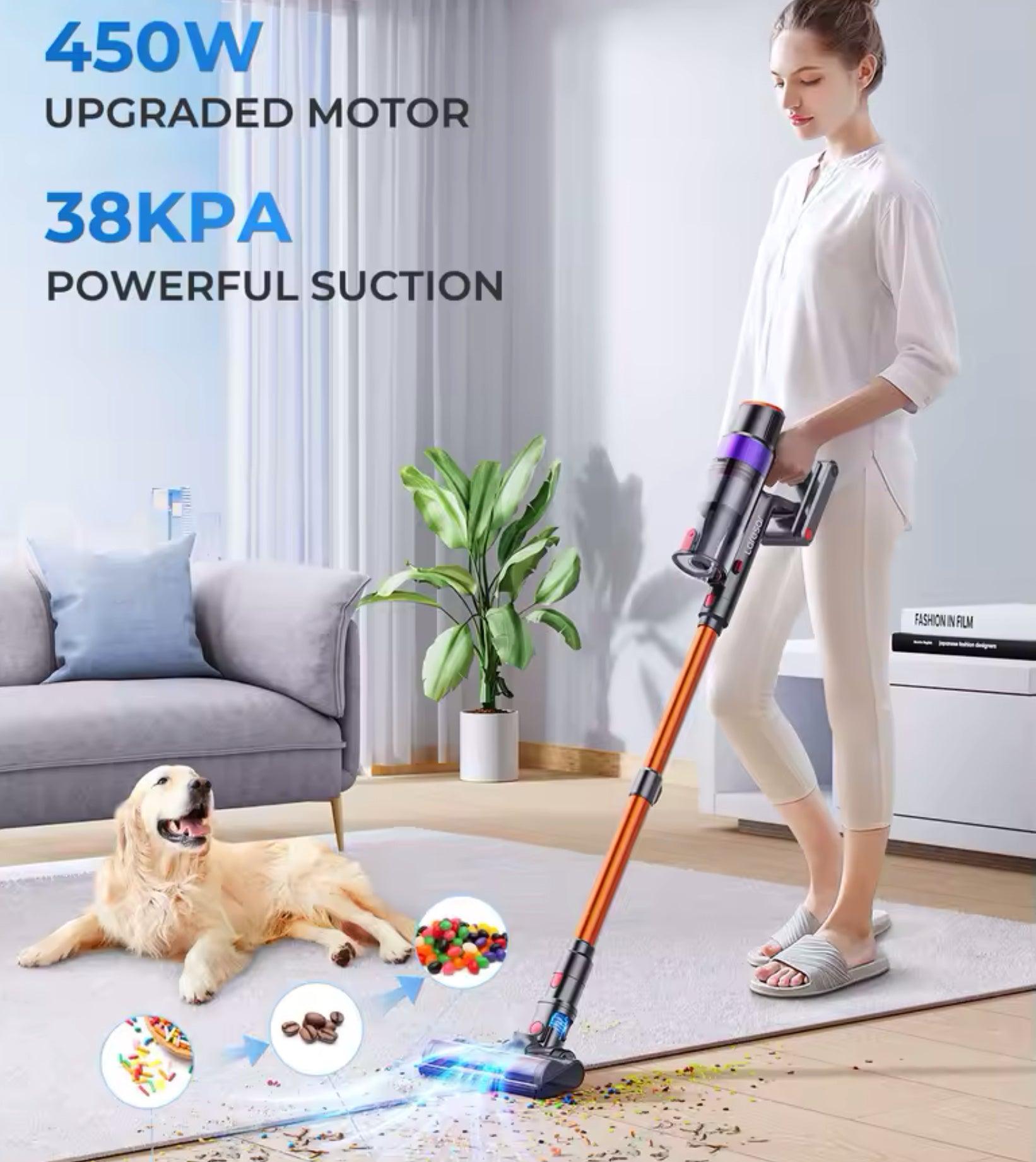 Wireless Vacuum Cleaner for Home Appliance 1.5L Dust Cup RemovableBatte - ARI