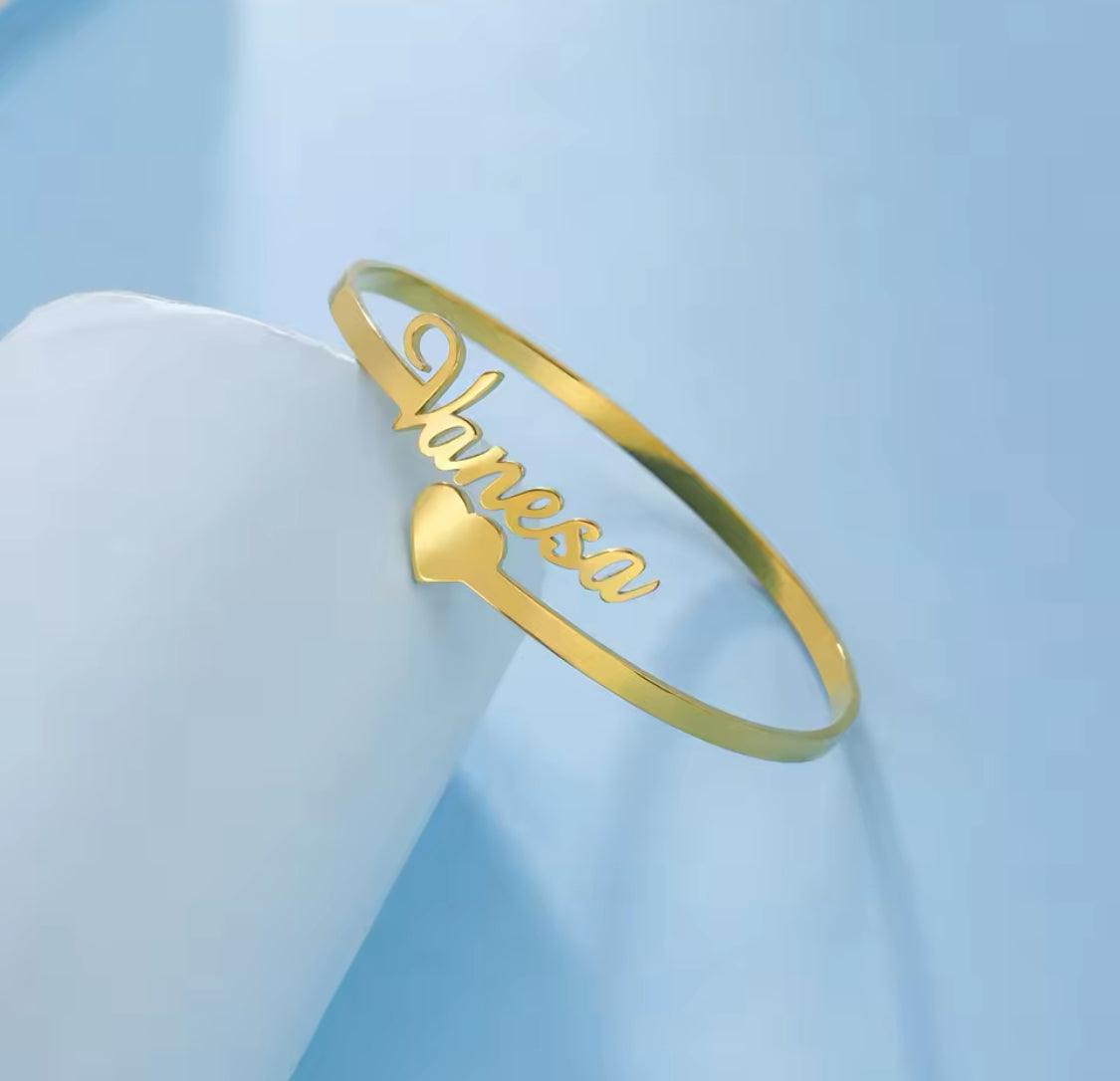 Fashion Custom Name Bracelet for Women Stainless Steel Personalized Bracelet Jewelry Bangle Femme Customized Gifts - ARI