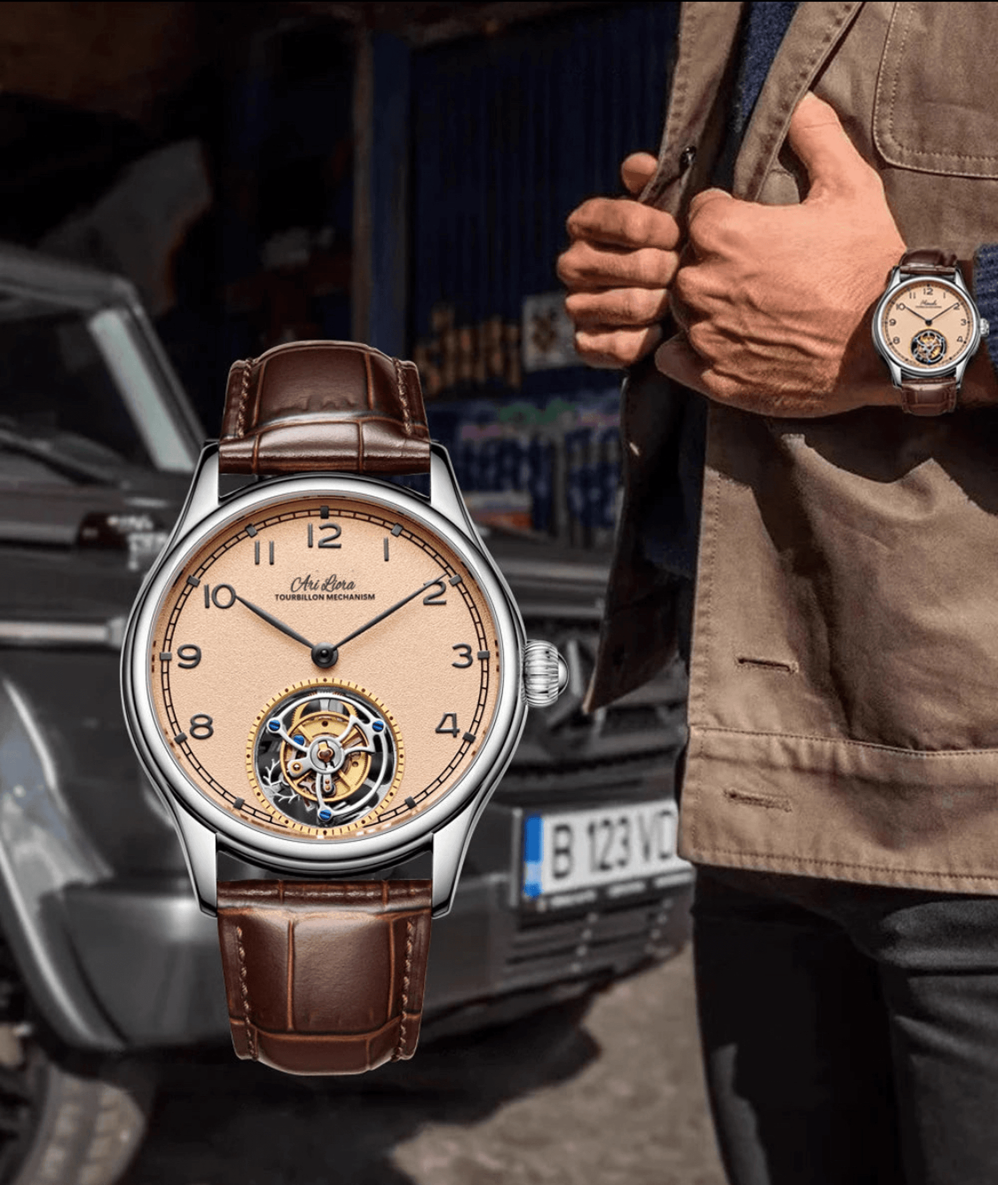 ARI LIORA,Luxury tourbillon movement timepiece mechanical watch - ARI