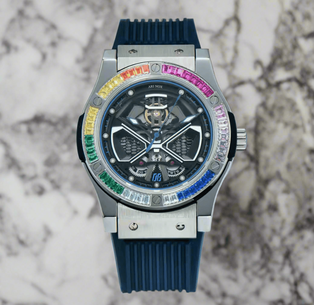 ARI NOX,Knight sapphire glass Stainless Steel mechanical watch - ARI