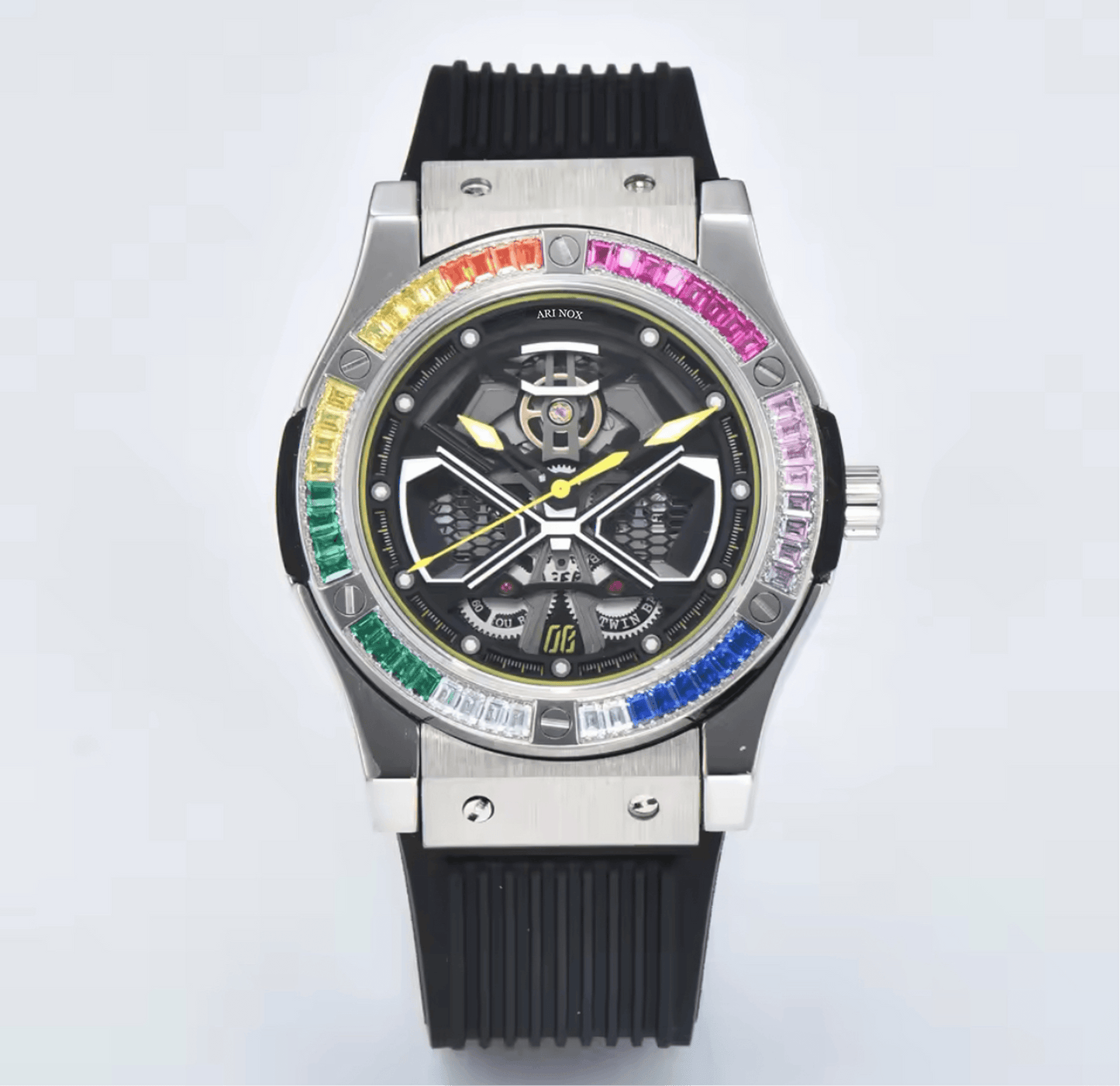 ARI NOX,Knight sapphire glass Stainless Steel mechanical watch - ARI