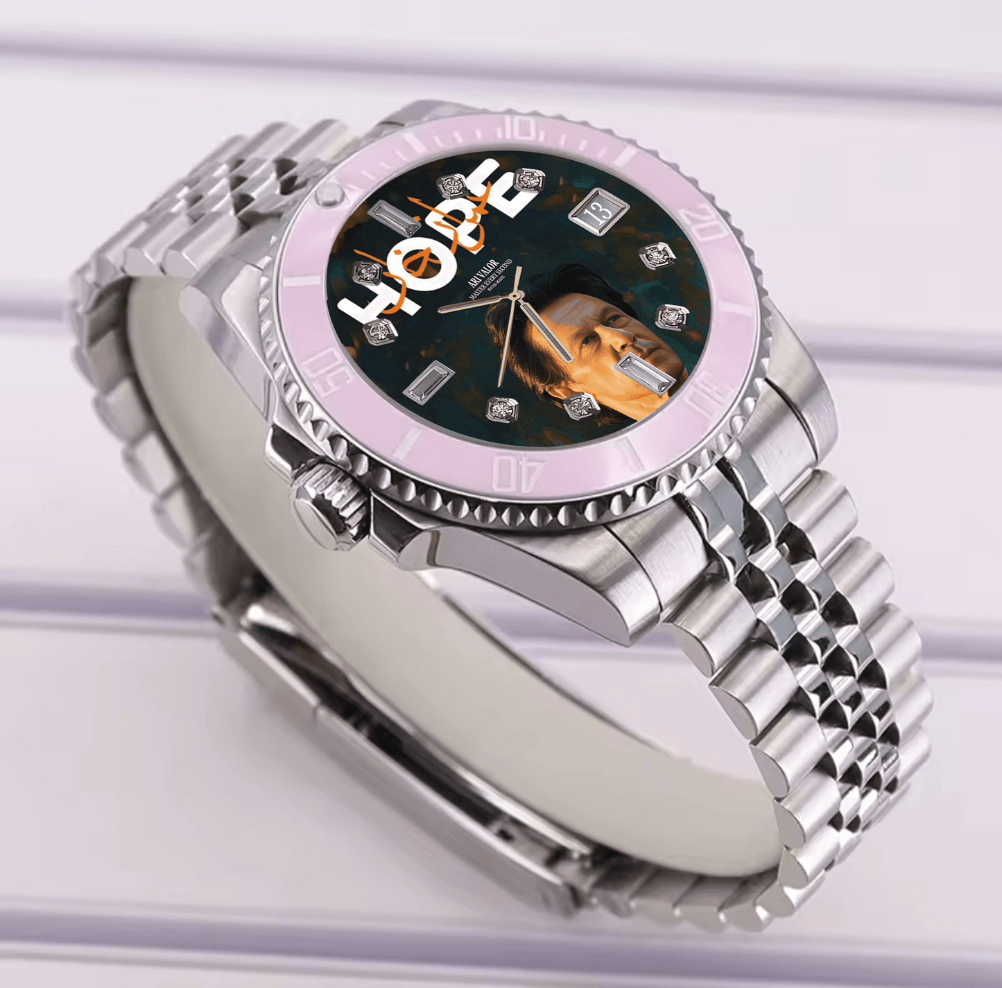 IMRAN KHAN,Valor watches stainless steel case - ARI