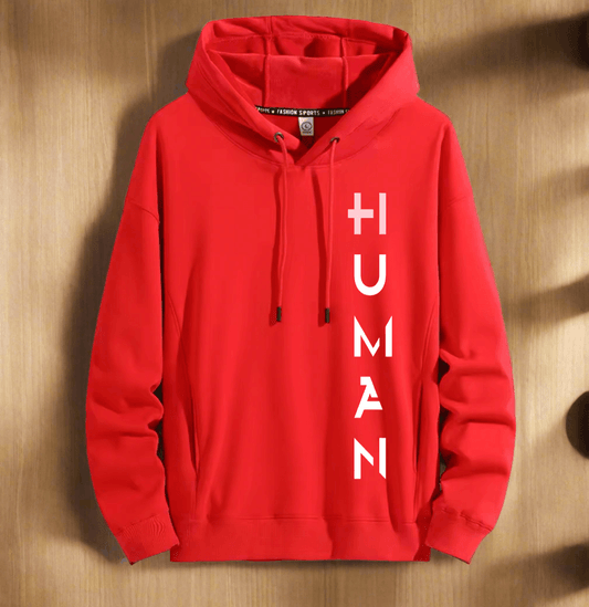 Human Art ,Winter plush hoodie warm and stylish for cold weather comfort - ARI