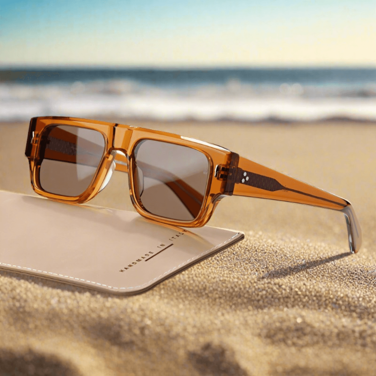 Limited JMM DEVOTO brand design square acetate - ARI