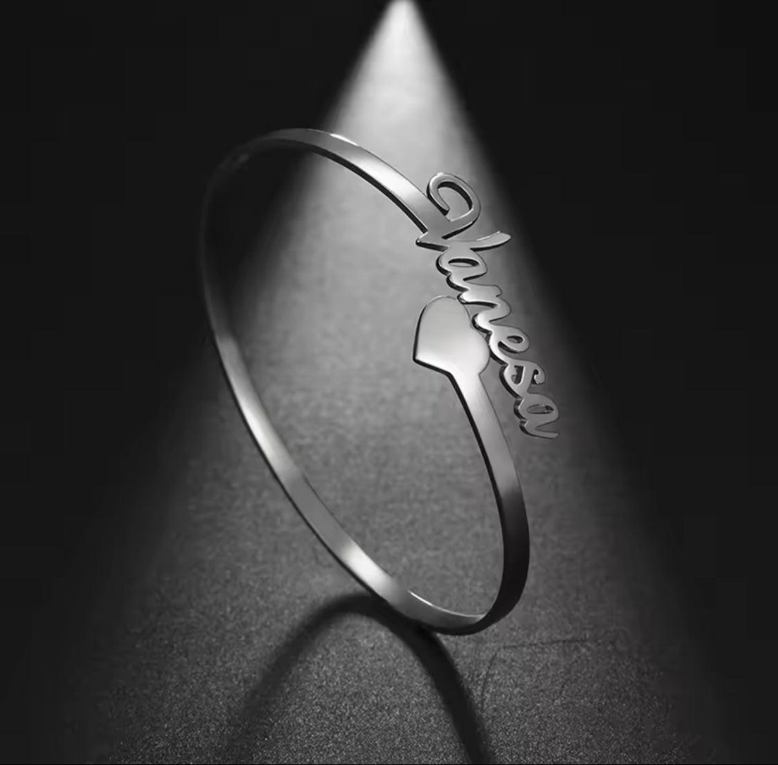 Fashion Custom Name Bracelet for Women Stainless Steel Personalized Bracelet Jewelry Bangle Femme Customized Gifts - ARI