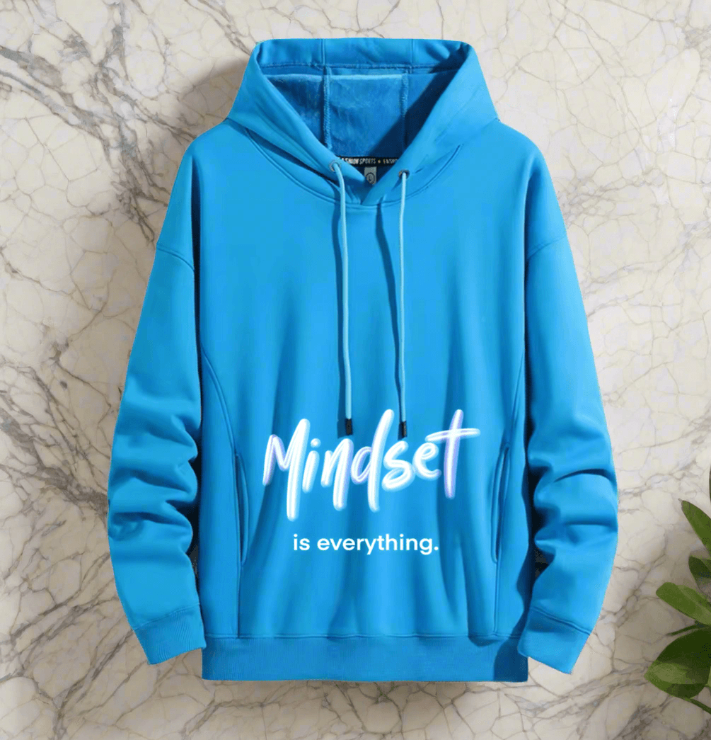Mindset is everything ,positive vibes Hoodie Warm and Stylish for Cold Weather Comfort - ARI
