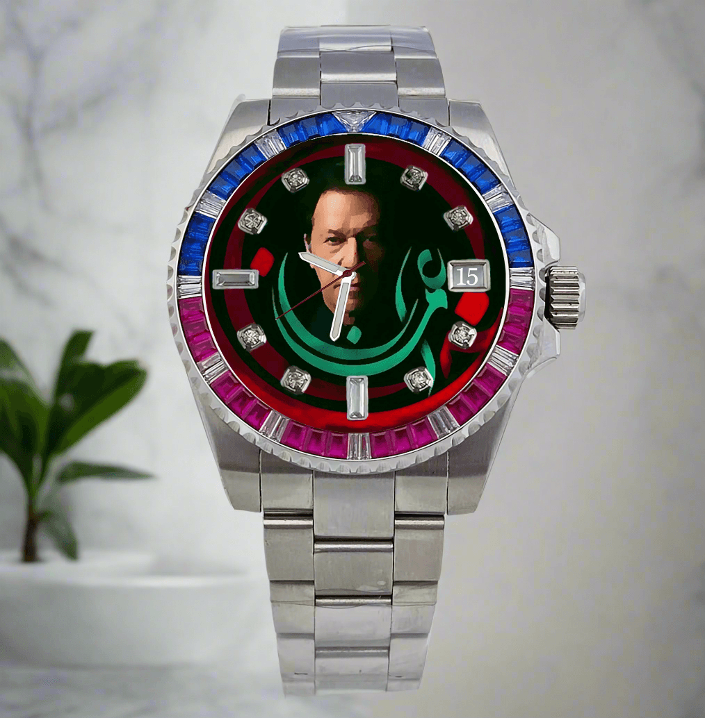 IMRAN KHAN watch sets stainless steel diamonds case,Choose your color & art - ARI