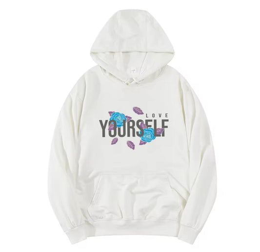 LOVE YOURSELF ,2025 New Fashionable Round Neck Sweater for Spring & Autumn - ARI