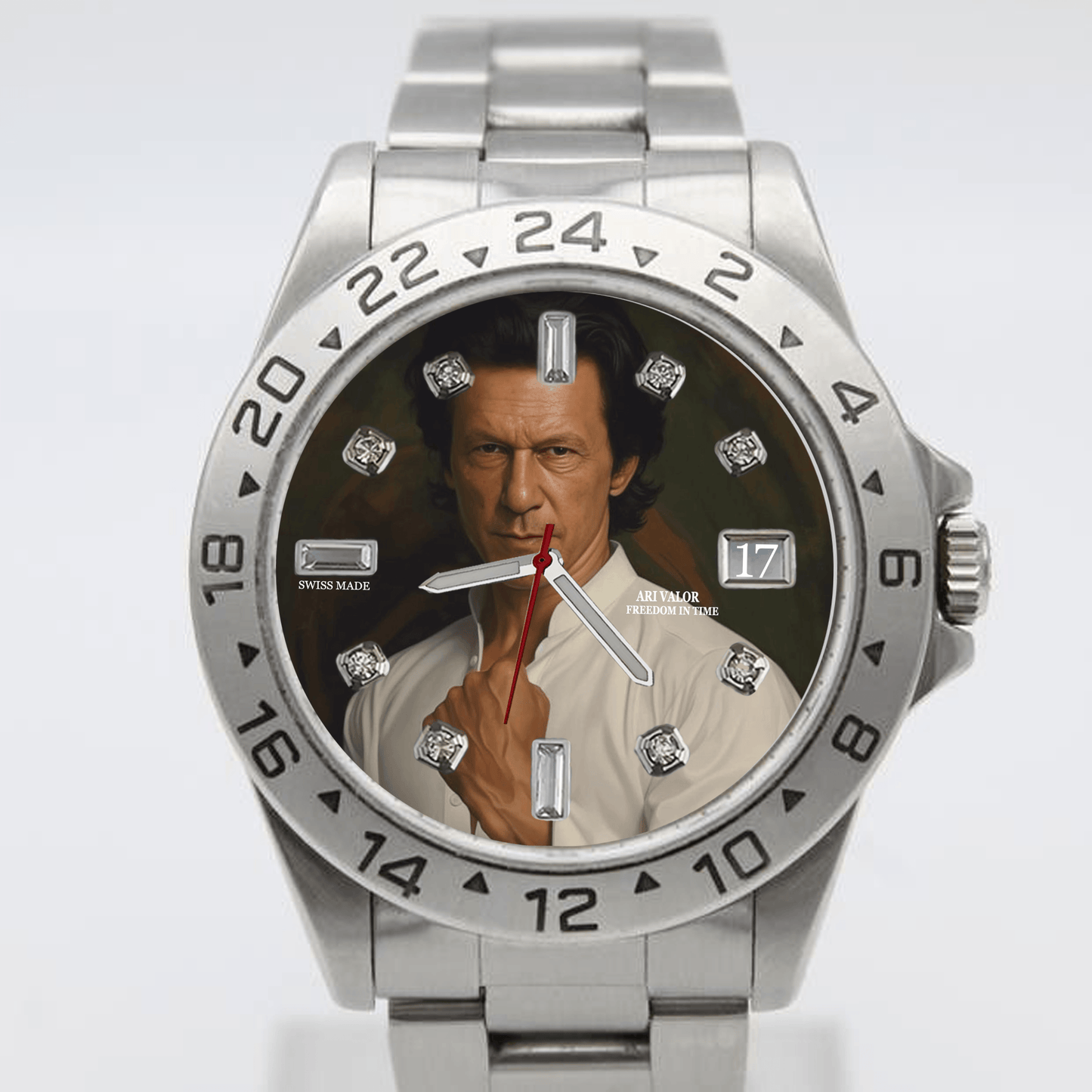 IMRAN KHAN,Valor watches stainless steel case - ARI