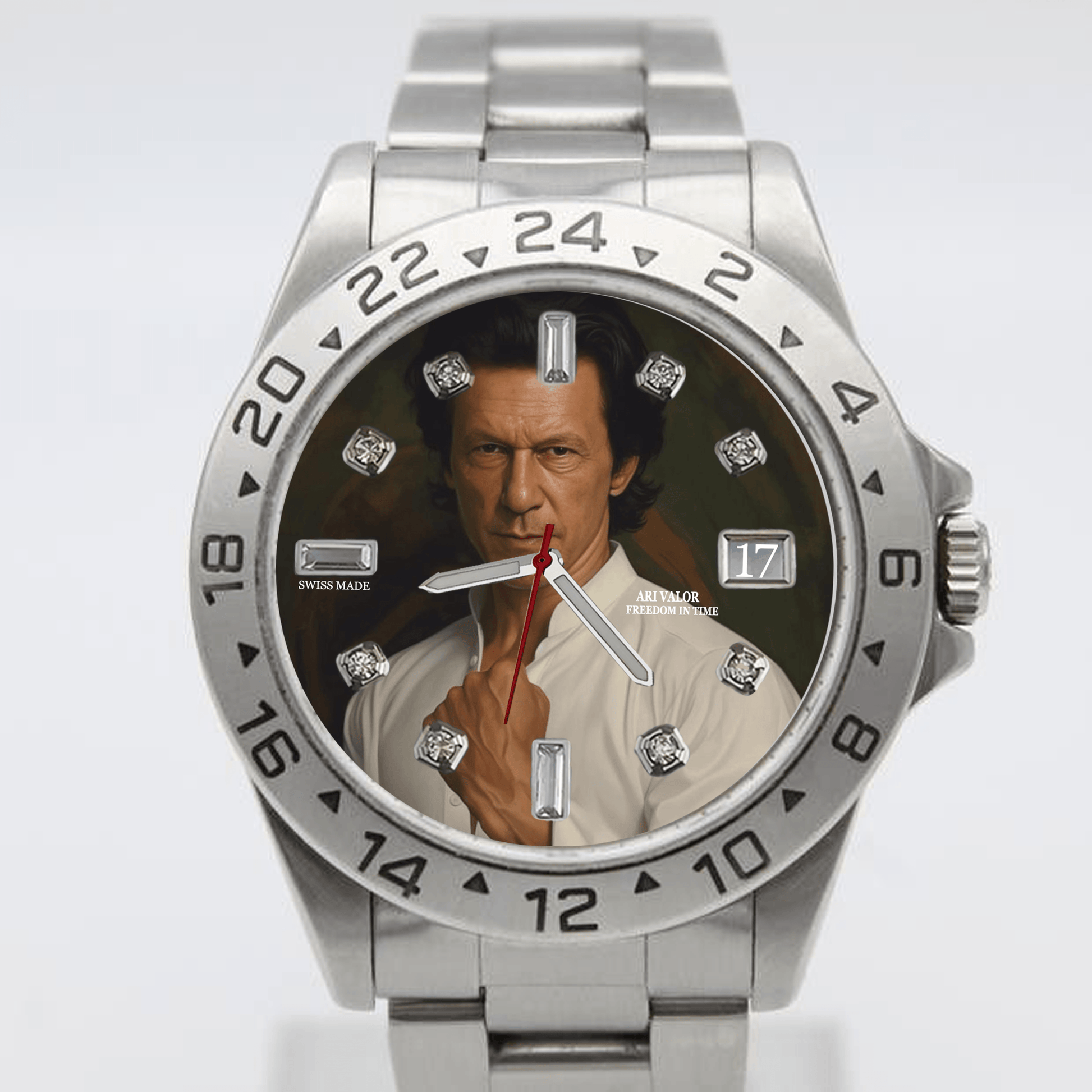IMRAN KHAN,Valor watches stainless steel case - ARI