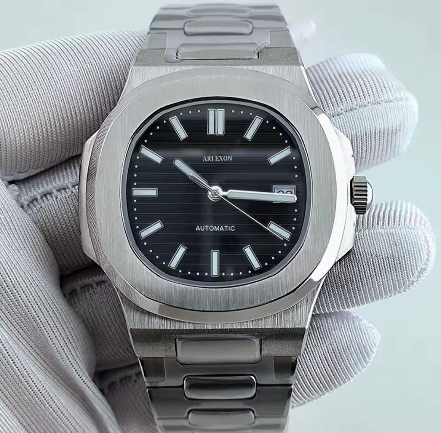 ARI EXON: timeless elegance stainless steel mechanical watch - ARI