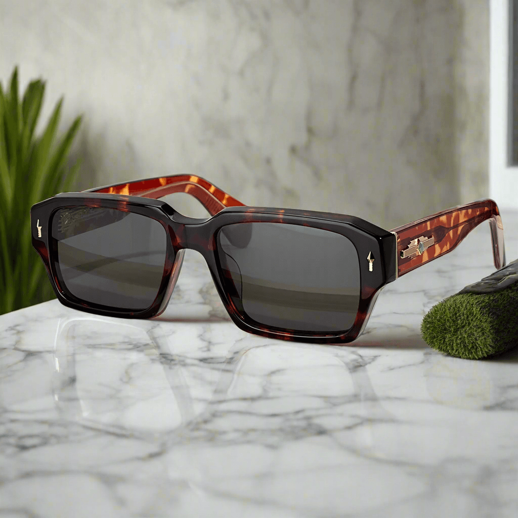 Jacque marie mage , DAKOTA ,designer square vintage fashion handmade sunglasess - ARI