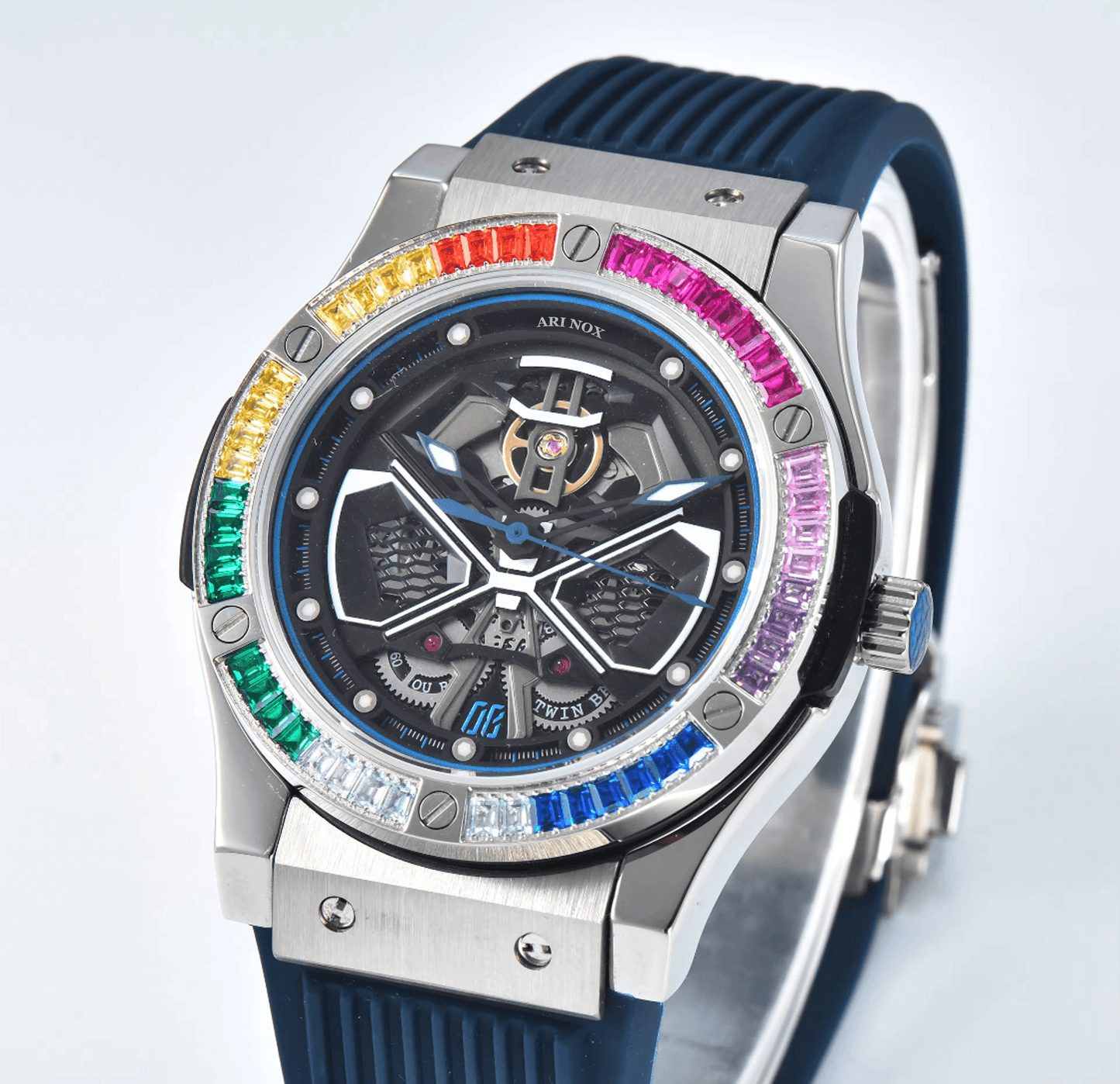 ARI NOX,Knight sapphire glass Stainless Steel mechanical watch - ARI