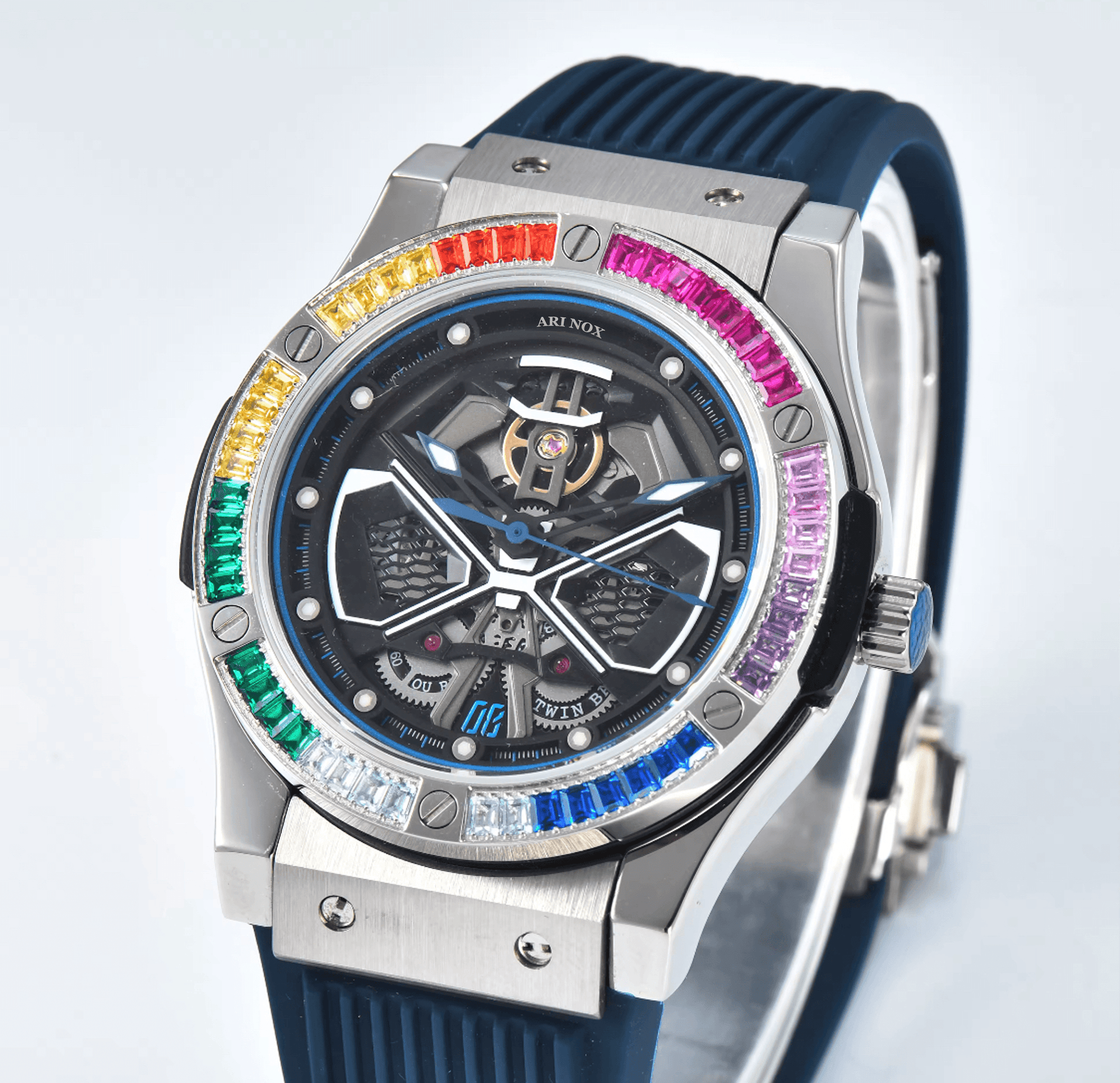 ARI NOX,Knight sapphire glass Stainless Steel mechanical watch - ARI