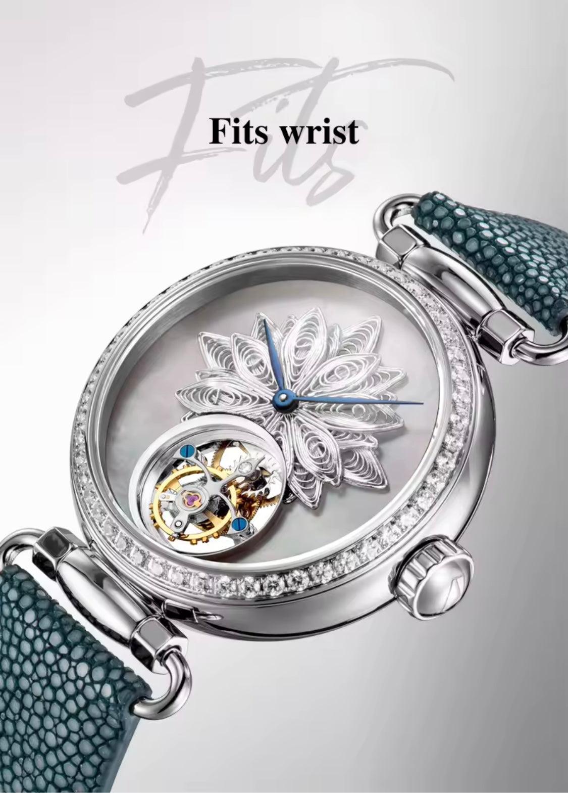 CLassic seagull Tourbillon mechanical luxury Vintage gift for women - ARI