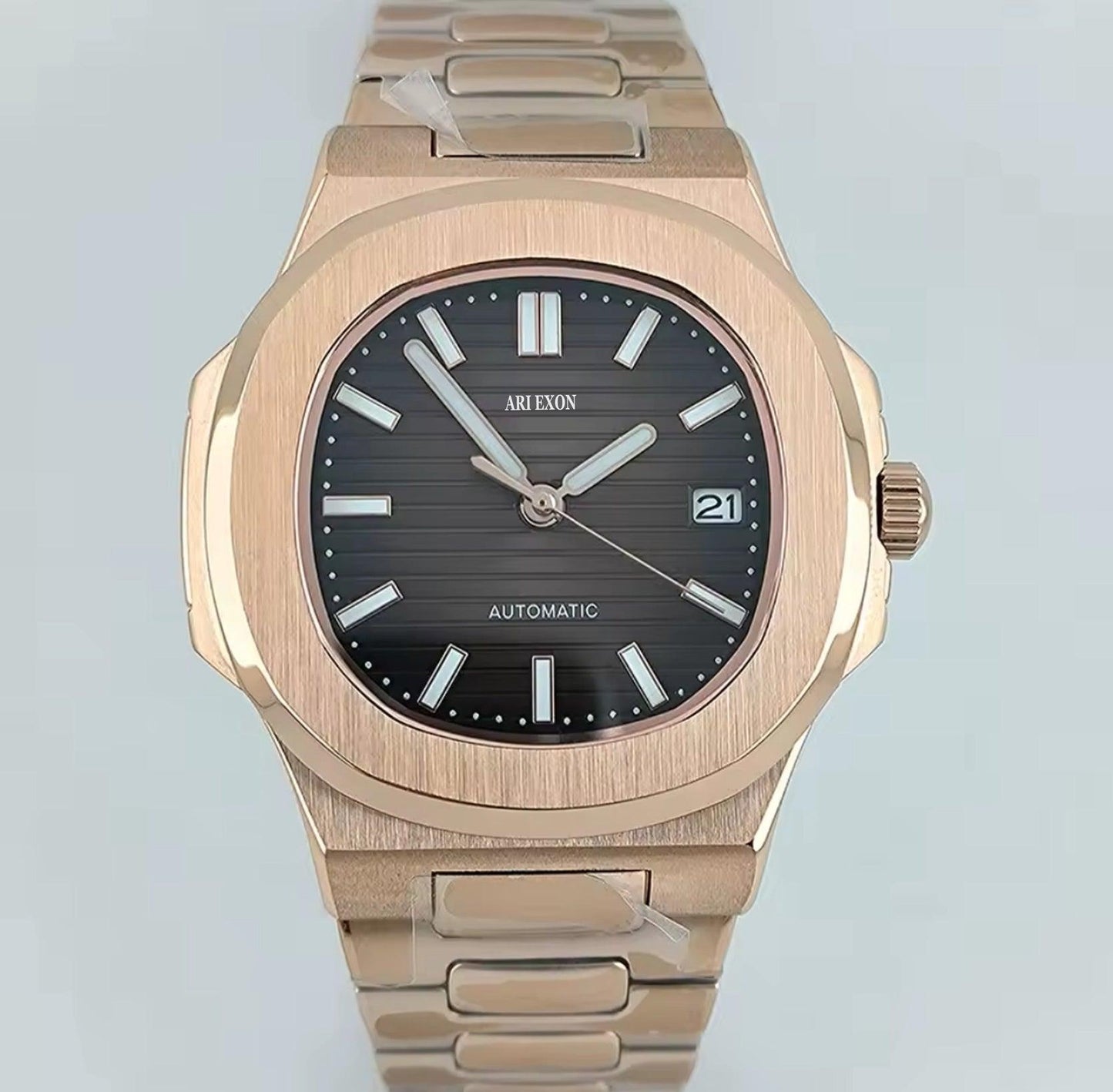 ARI EXON: timeless elegance stainless steel mechanical watch - ARI
