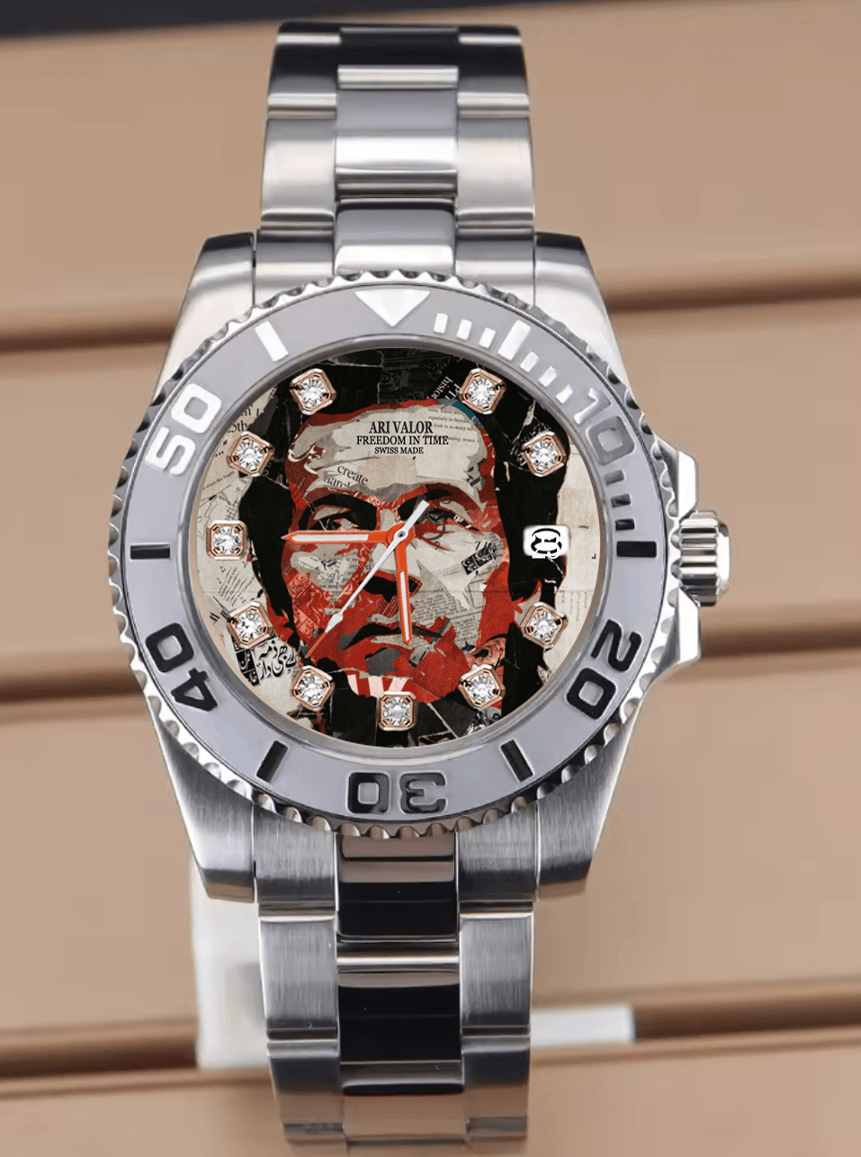 IMRAN KHAN,Valor watches stainless steel case - ARI