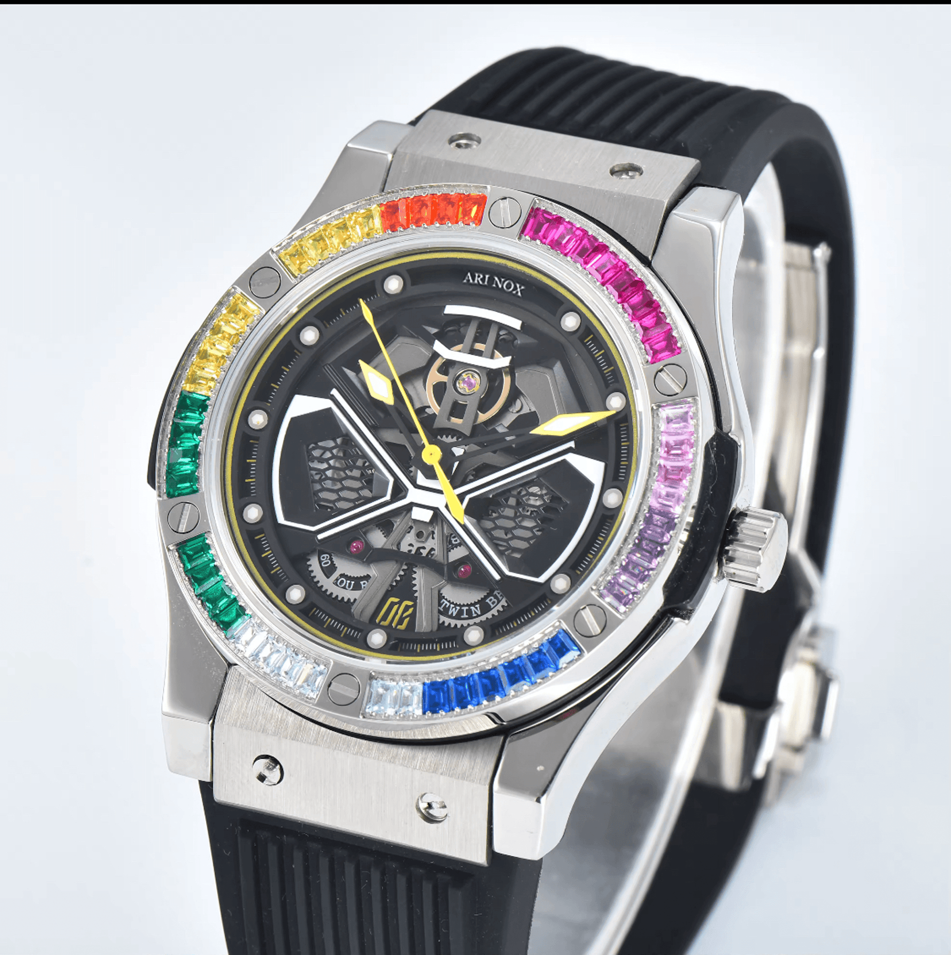 ARI NOX,Knight sapphire glass Stainless Steel mechanical watch - ARI