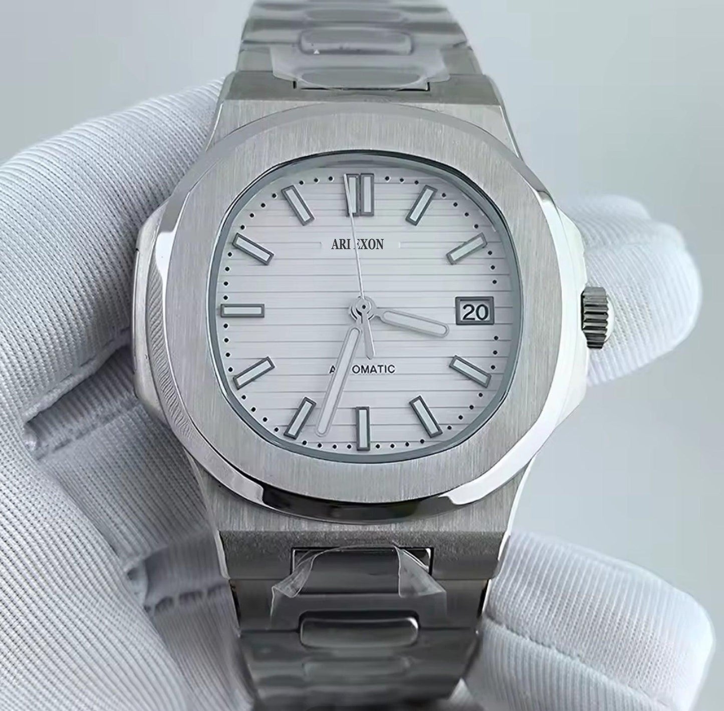 ARI EXON: timeless elegance stainless steel mechanical watch - ARI