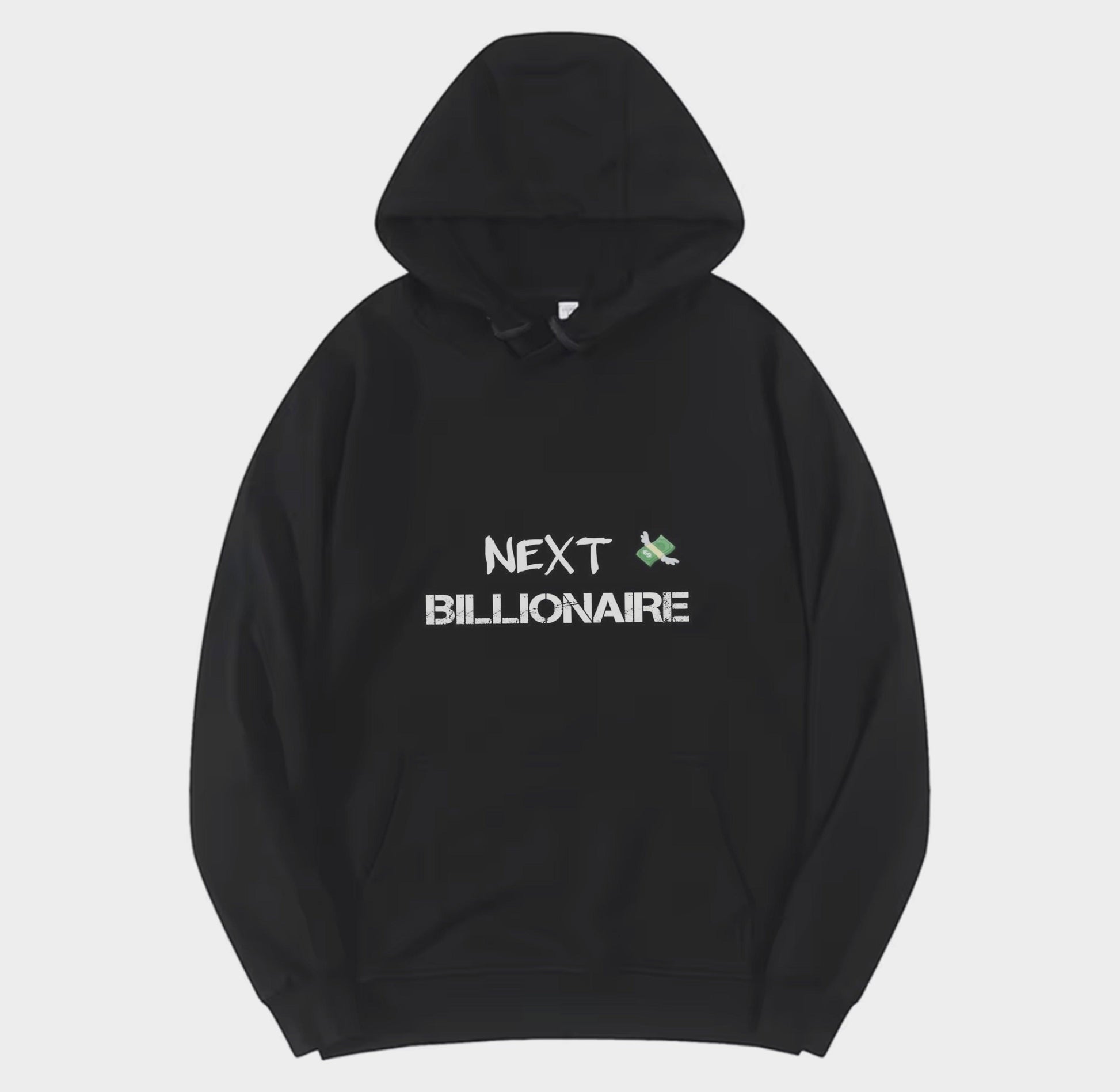 Motivational Line,NEXT BILLIONAIRE ,New fashionable round neck sweater - ARI